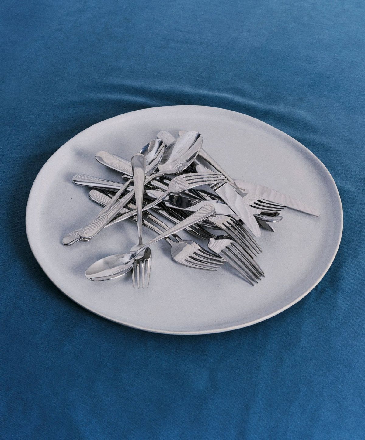 Serving Platter by Fable Home, shown in Stone Blue.