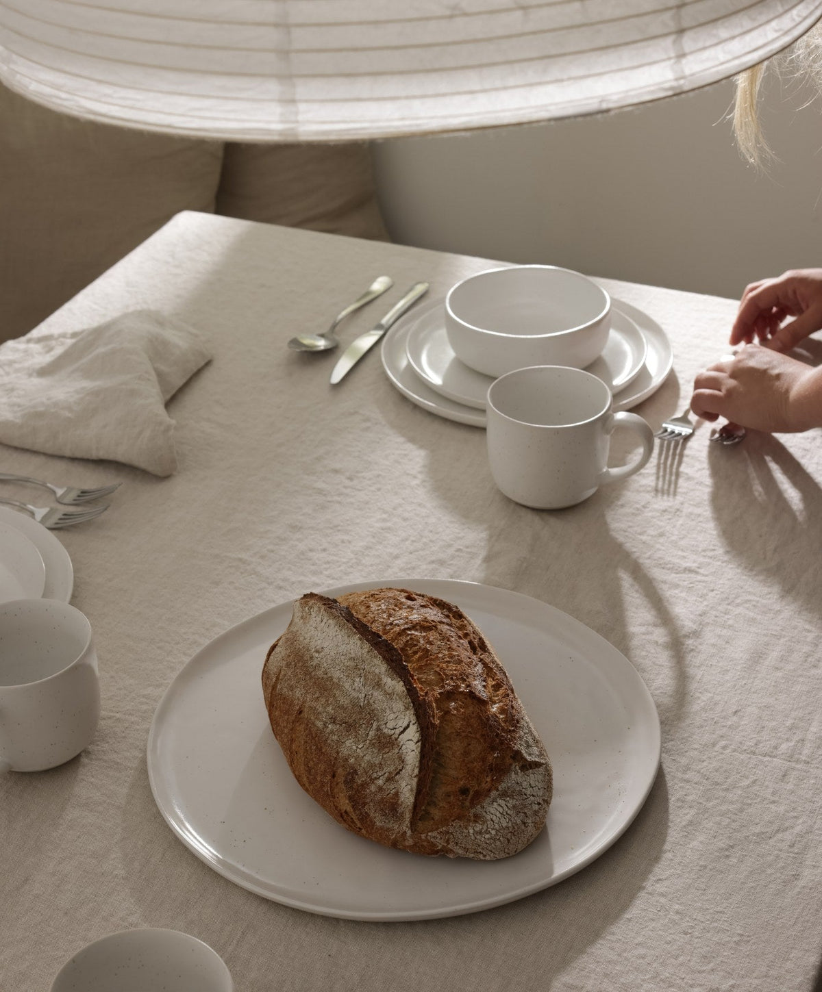 Serving Platter by Fable Home, shown in Blush Pink.