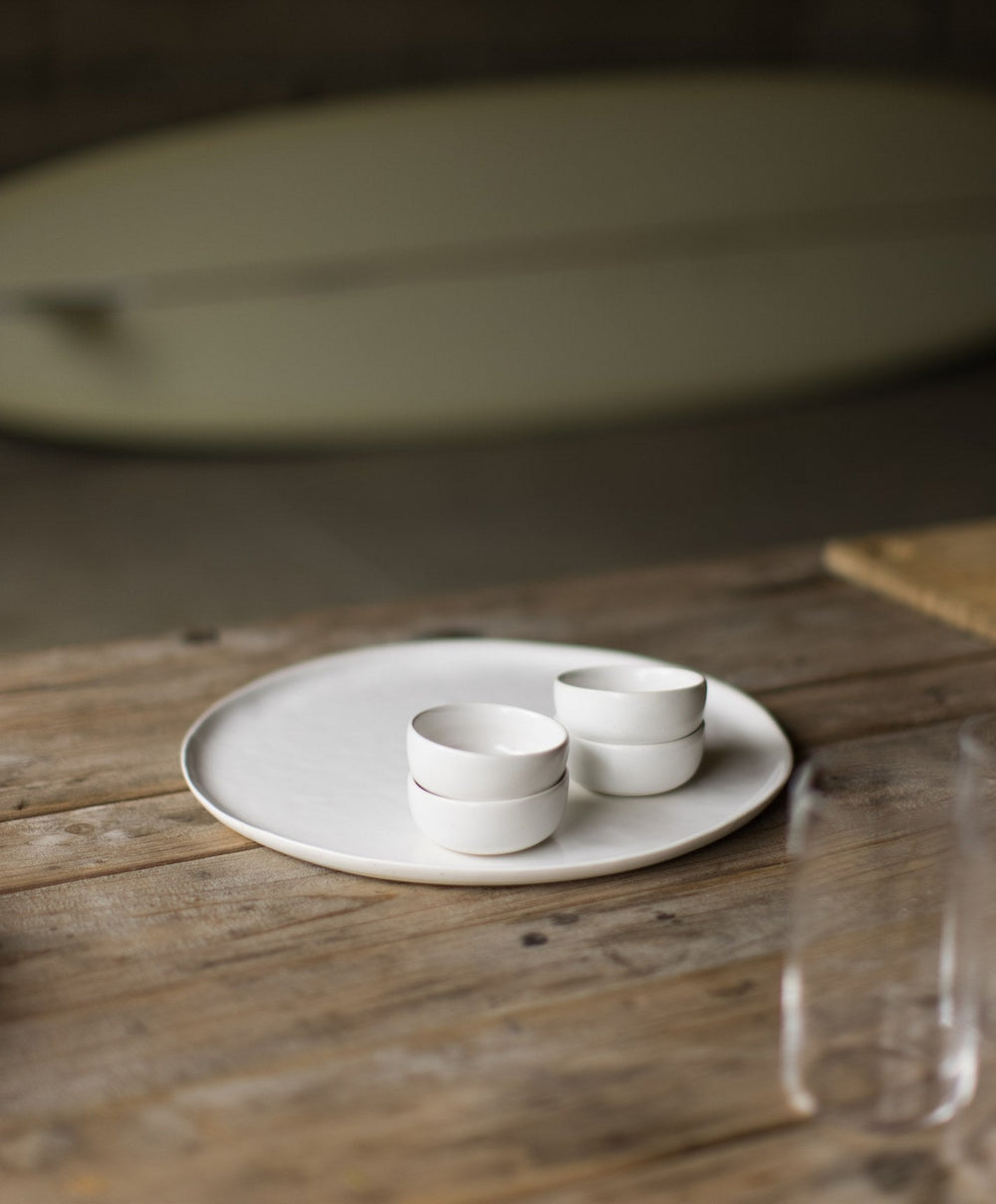 Serving Platter by Fable Home, shown in Speckled White.