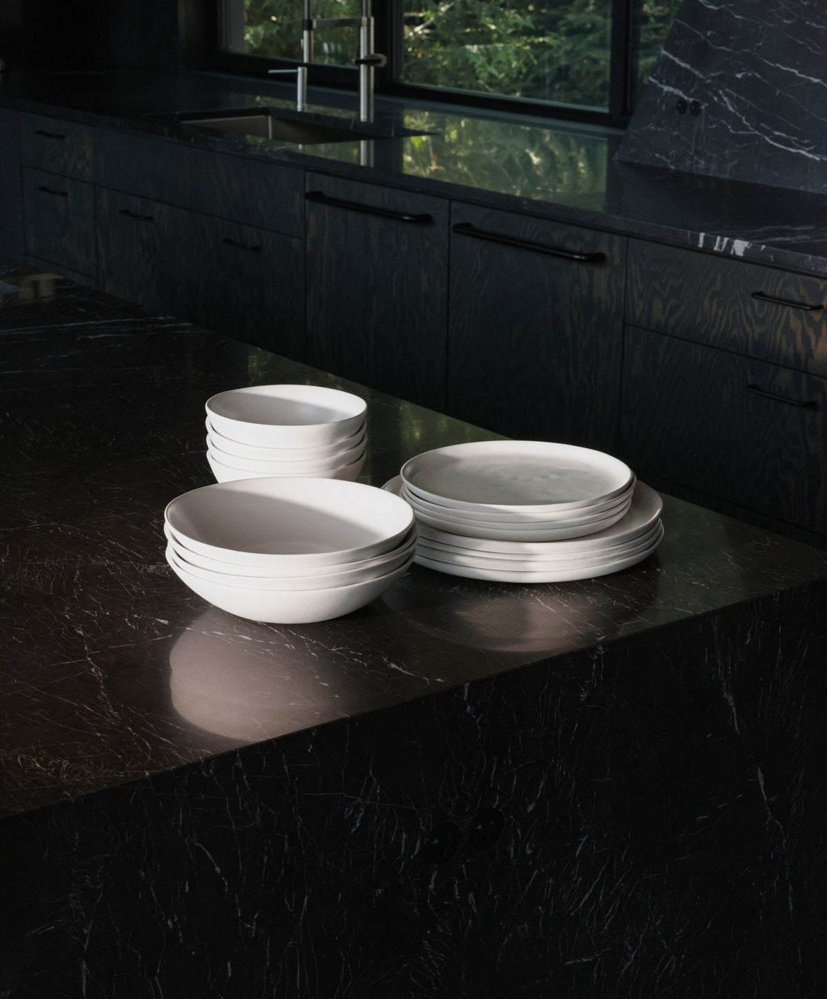 Dinnerware Set by Fable Home, shown in Cloud White.
