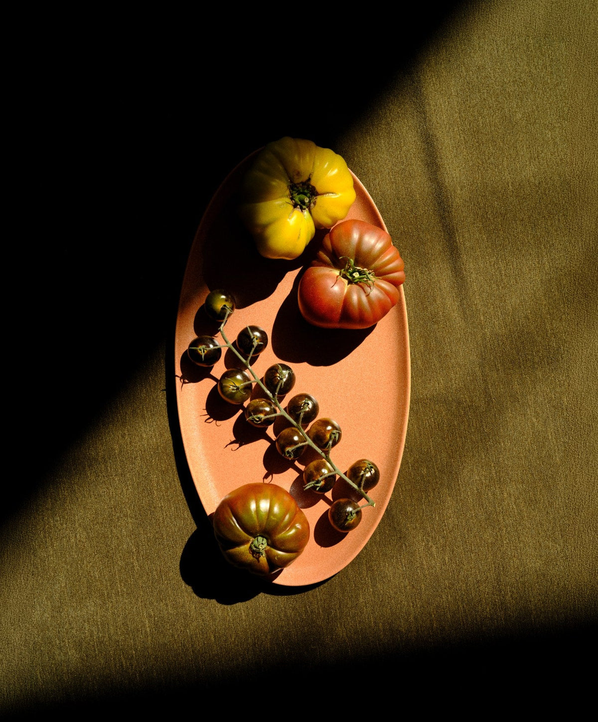 Serving Ceramics Set by Fable Home, shown in Canyon Clay.