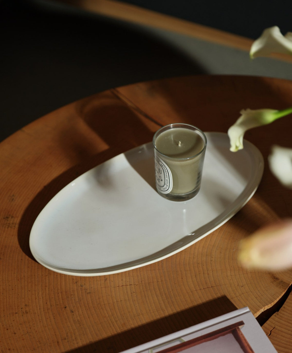 Serving Ceramics Set by Fable Home, shown in Pearl White.