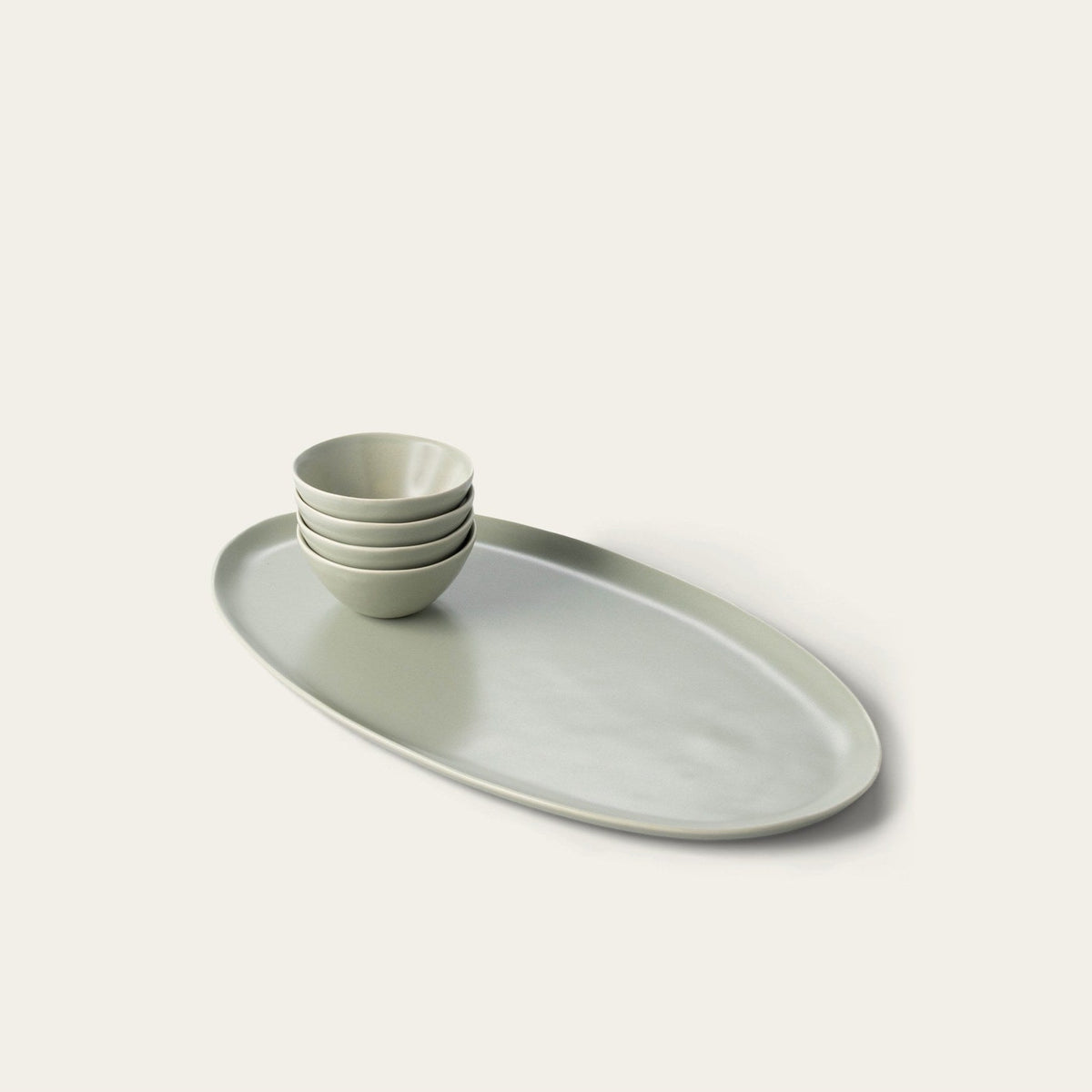 Serving Platter Set by Fable Home, shown in Beachgrass Green.
