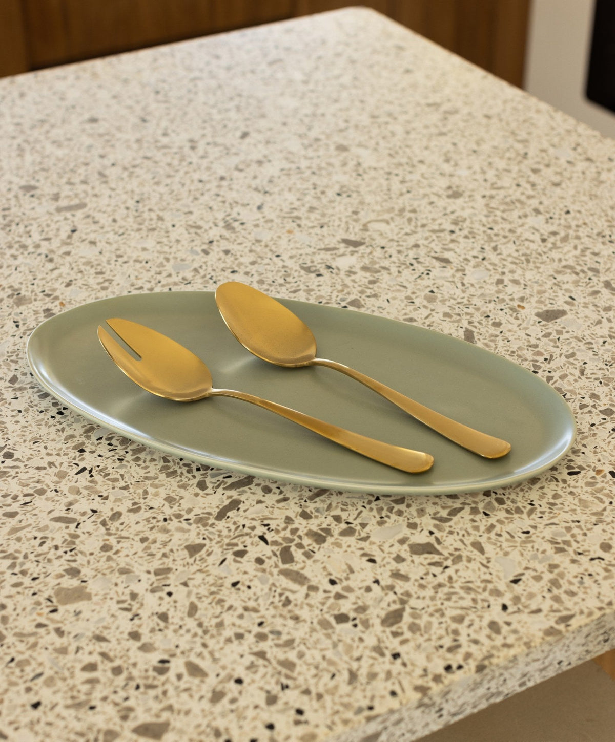 Serving Platter Set by Fable Home, shown in Beachgrass Green.