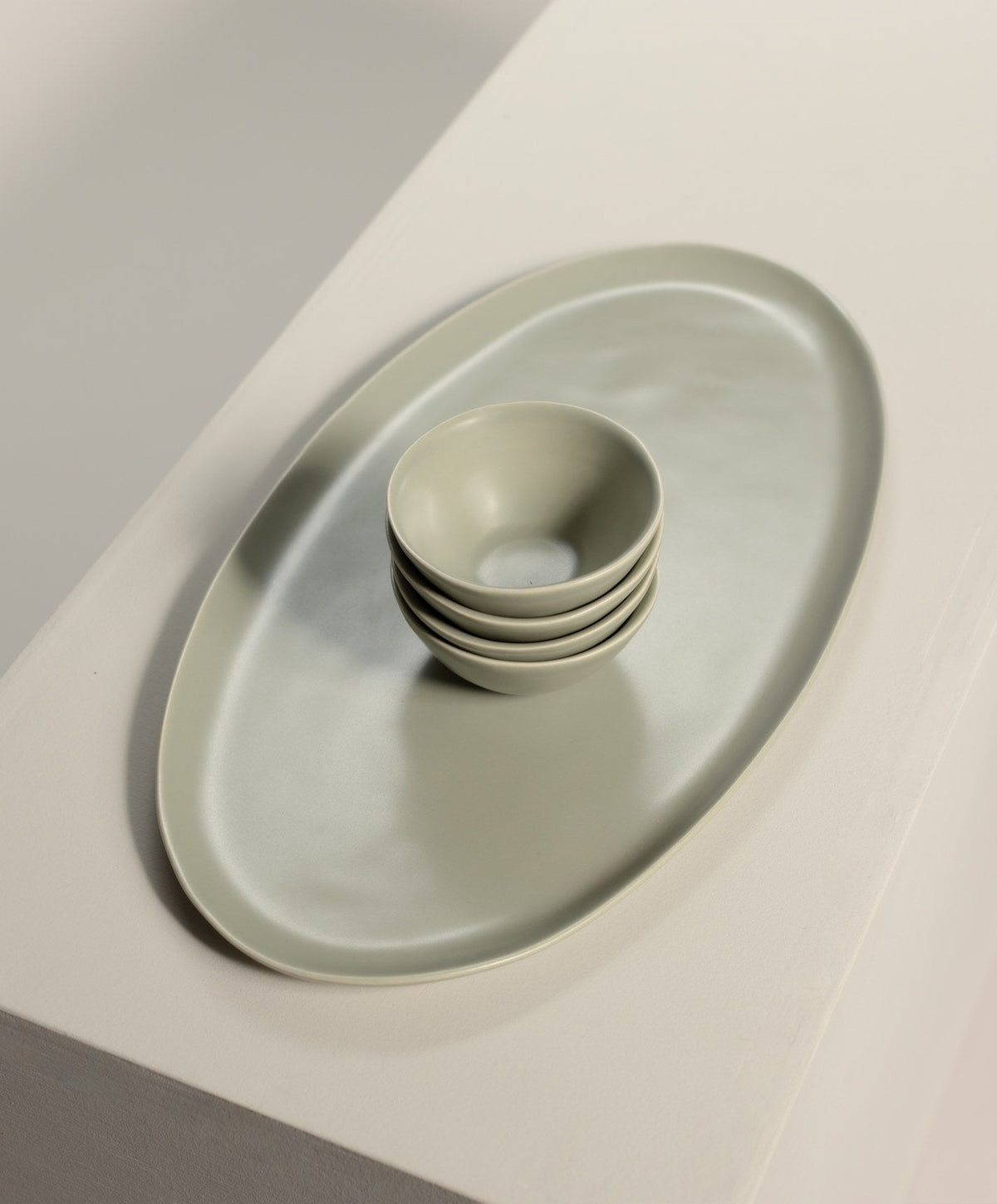 Serving Platter Set by Fable Home, shown in Beachgrass Green.