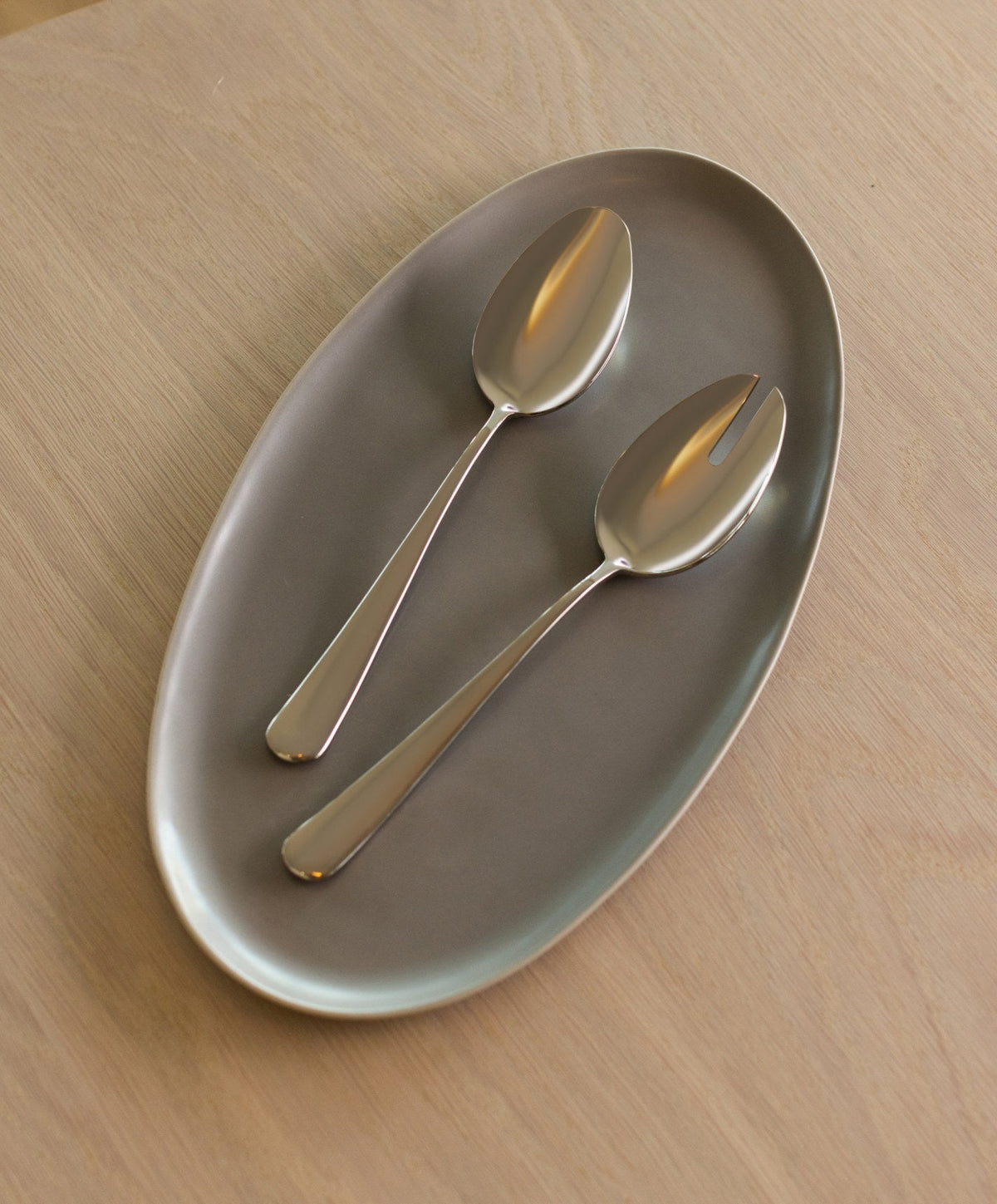 Serving Platter Set by Fable Home, shown in Dove Gray.