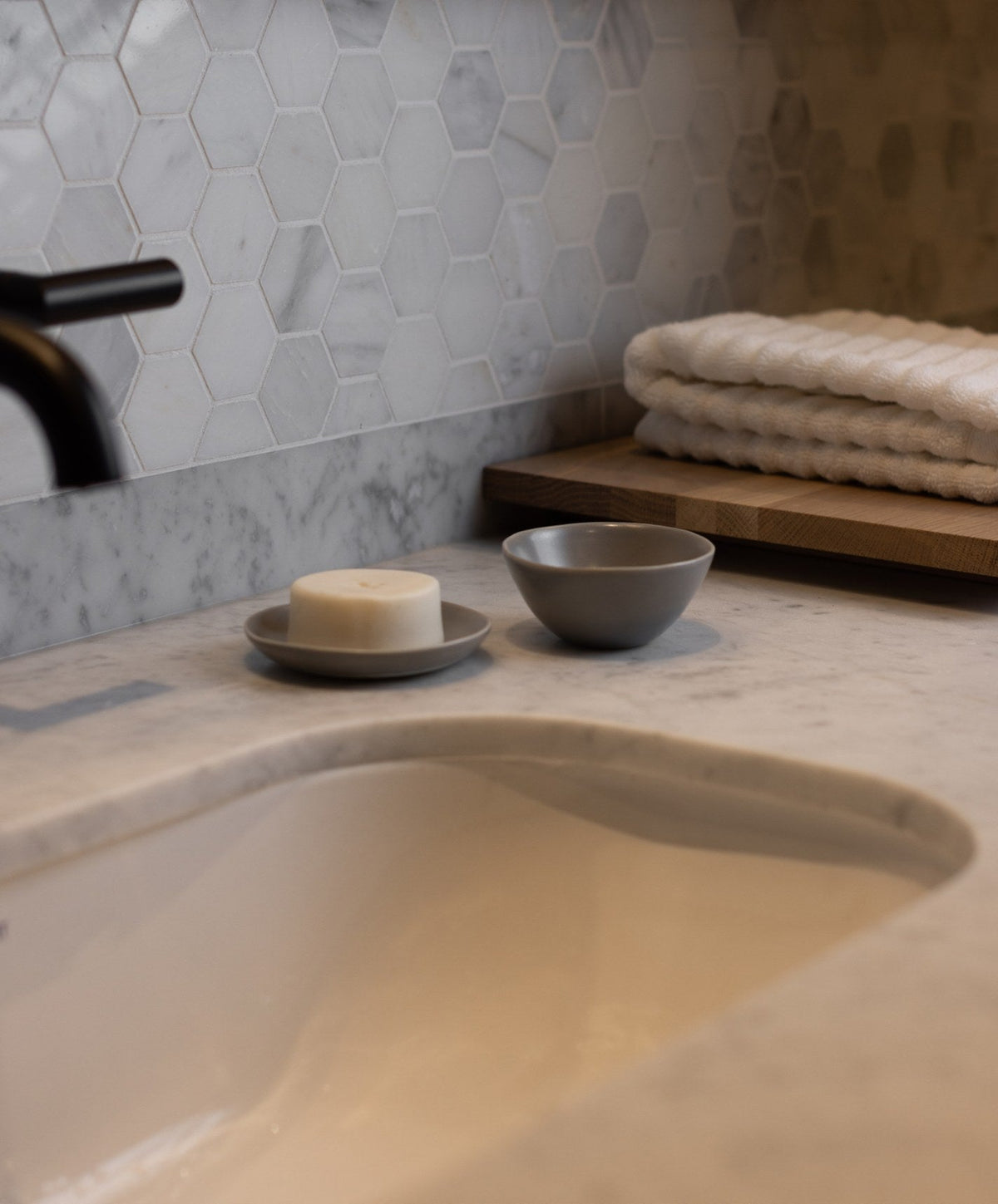 Serving Platter Set by Fable Home, shown in Dove Gray.