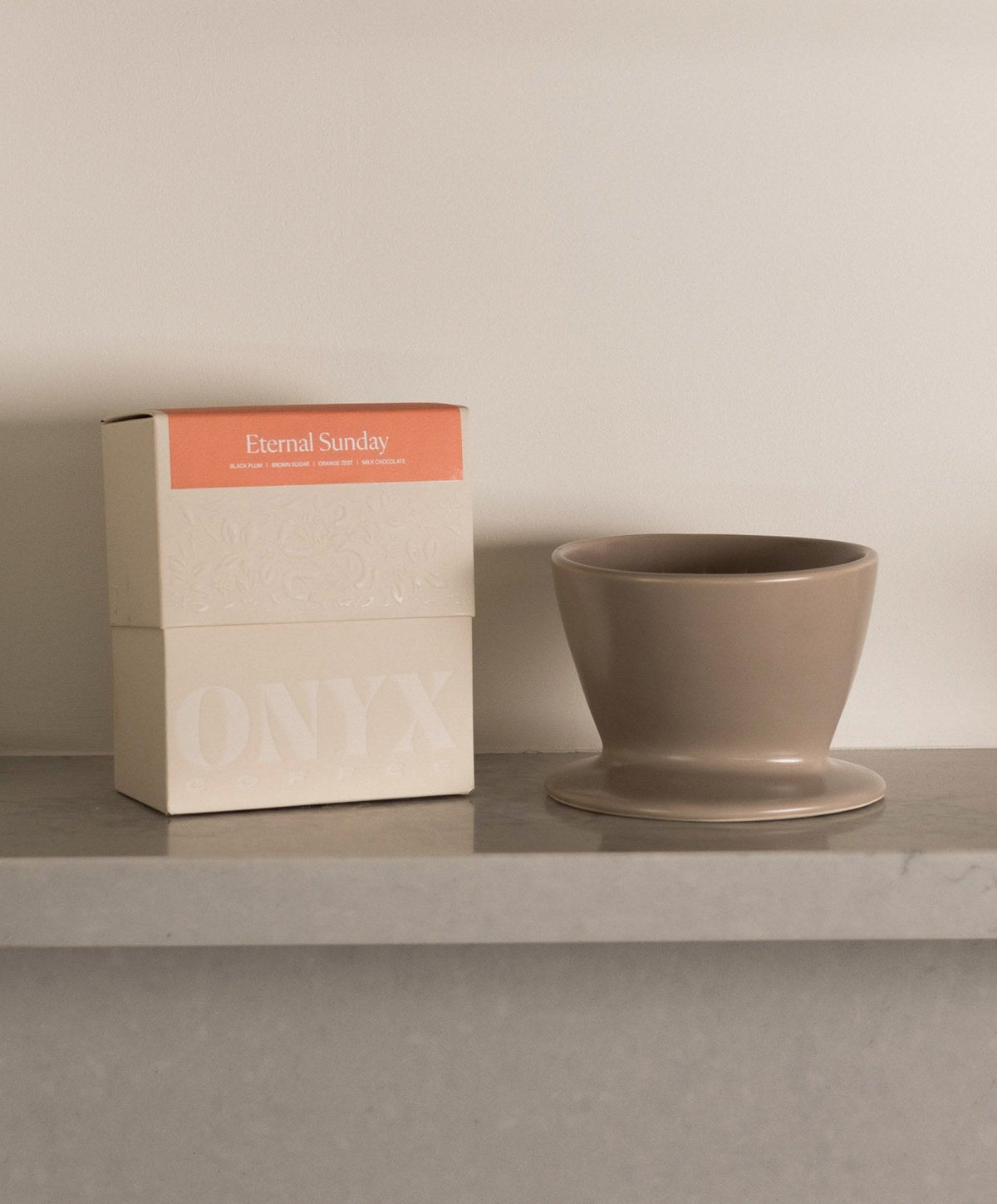 Coffee Dripper by Fable Home, shown in Desert Taupe.
