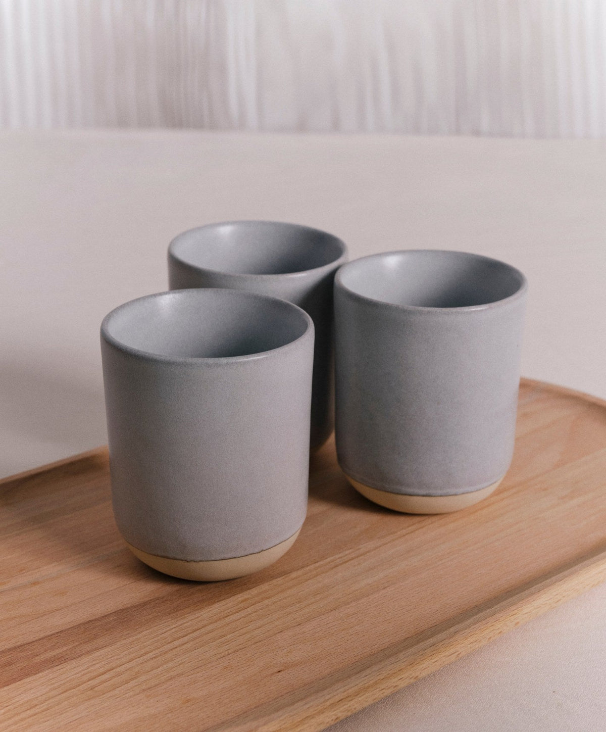 Cappuccino Cups by Fable Home, shown in Stone Blue.