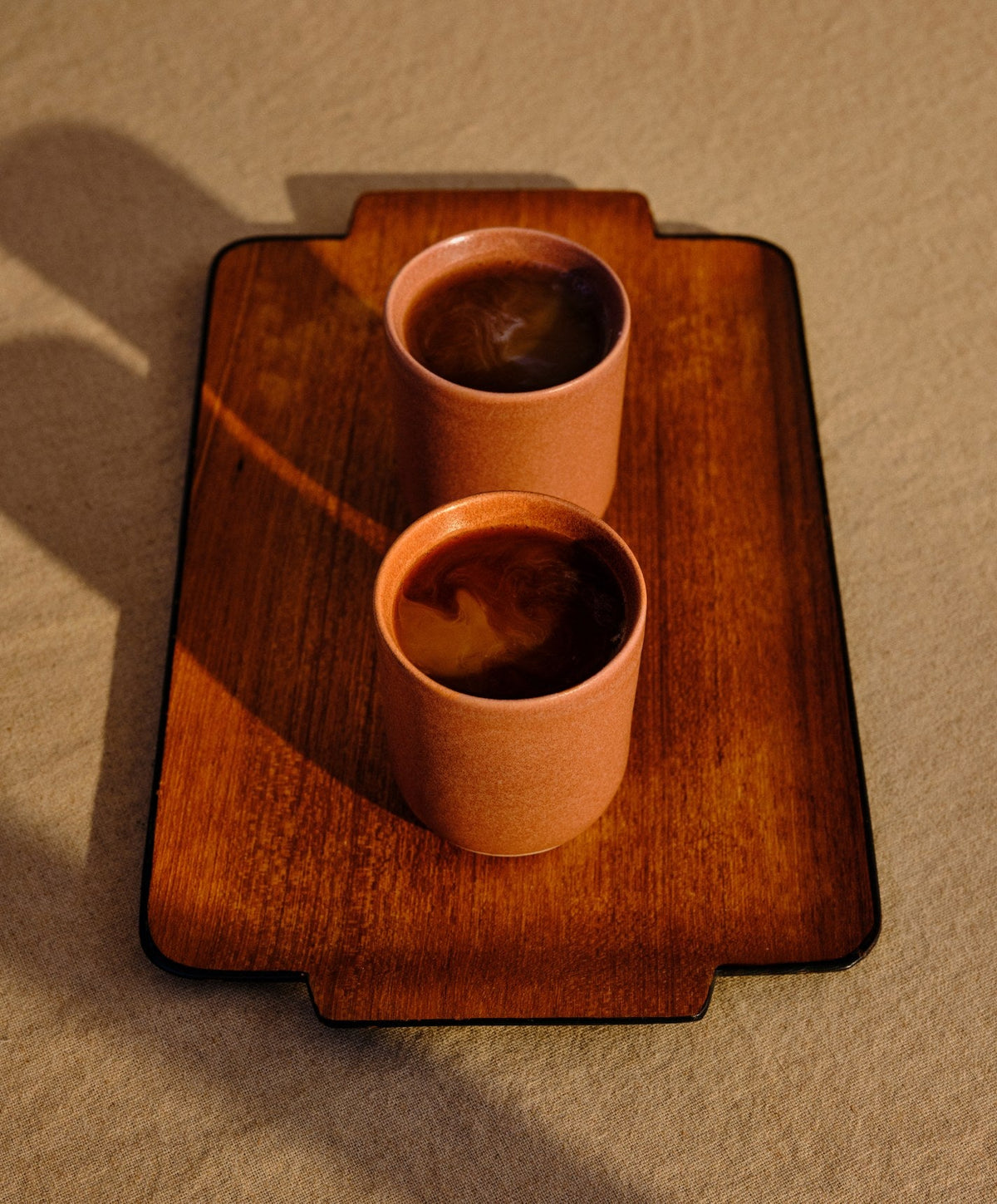 Cappuccino Cups by Fable Home, shown in Canyon Clay.