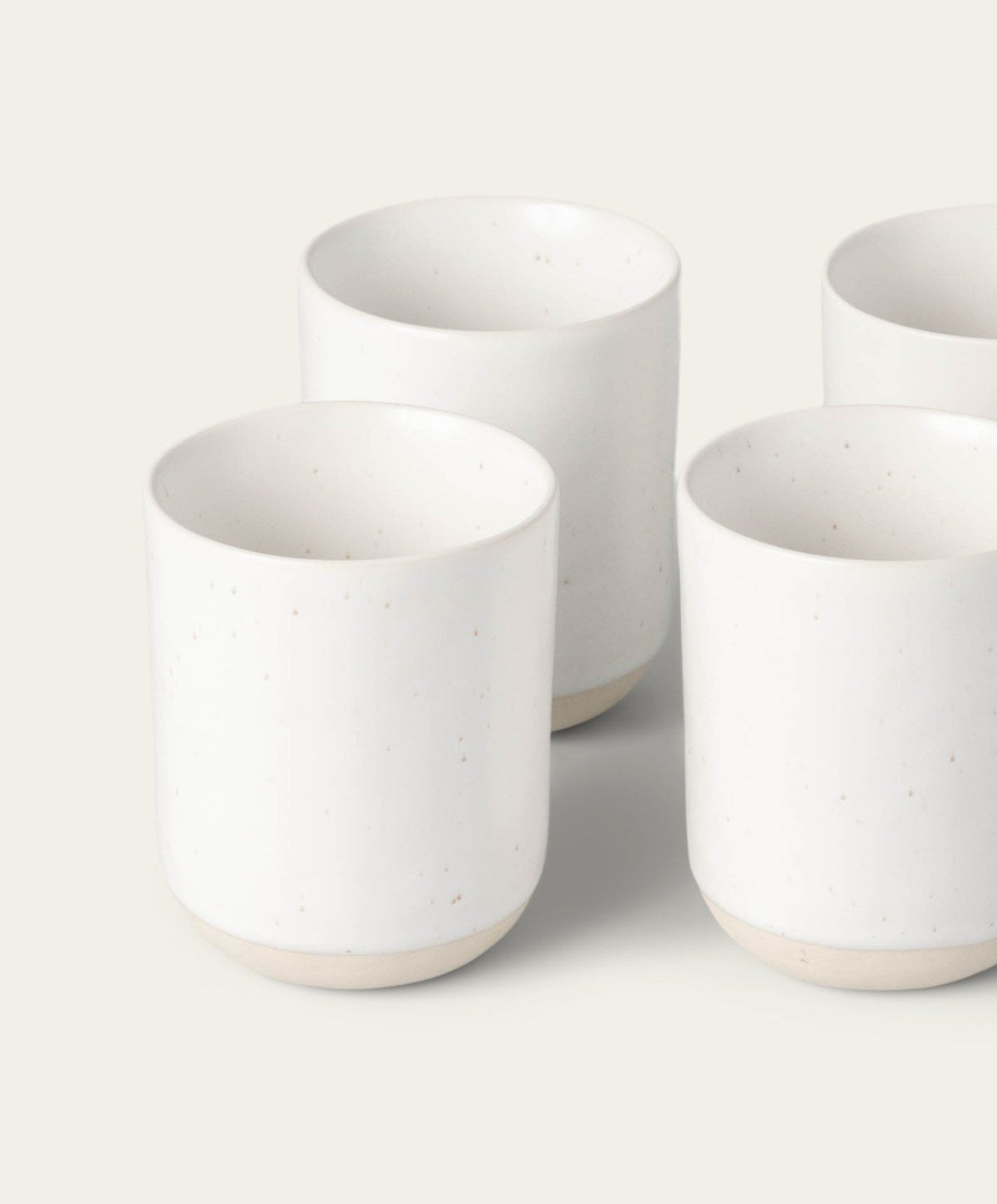 Cappuccino Cups by Fable Home, shown in Speckled White.
