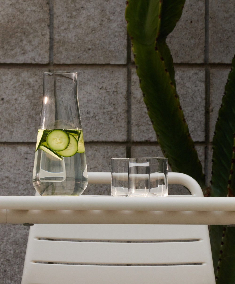 Glass Carafe Pro by Fable Home, shown in Clear.