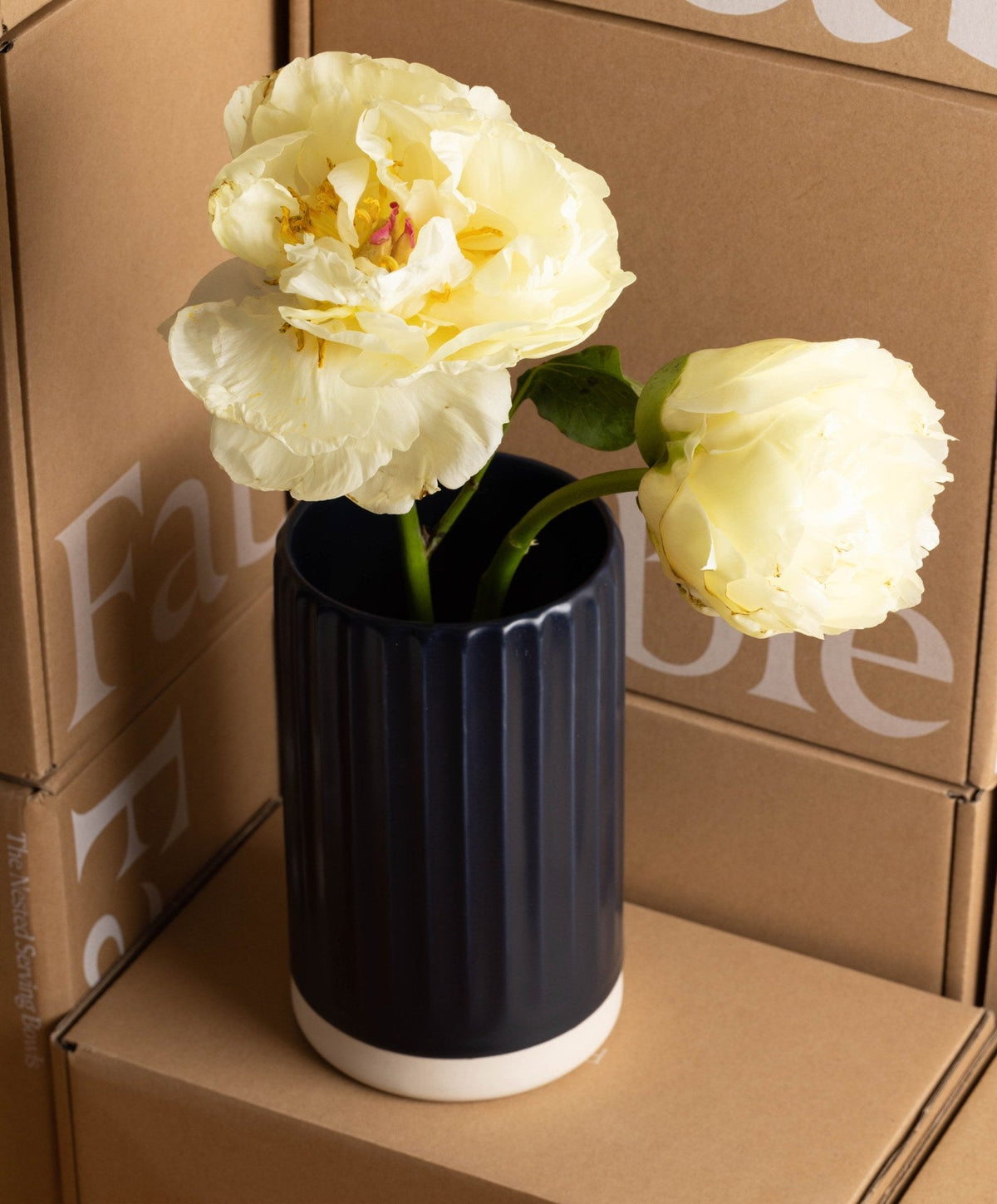 Vase by Fable Home, shown in Midnight Blue.