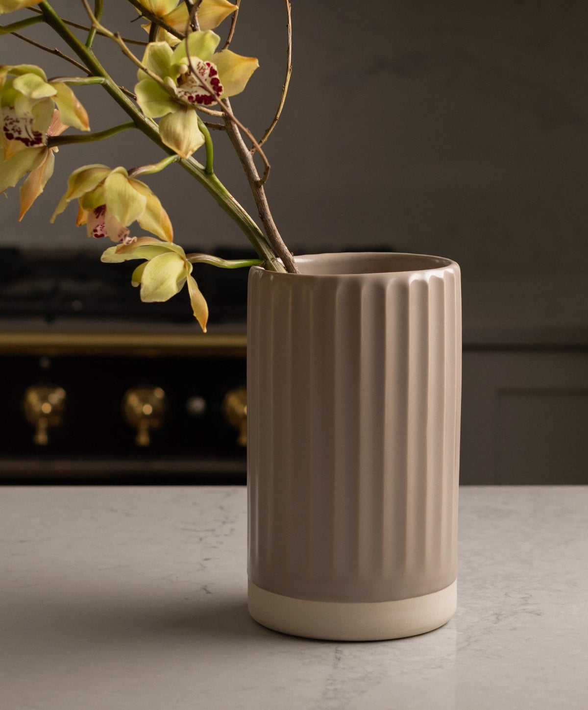 Vase by Fable Home, shown in Desert Taupe.