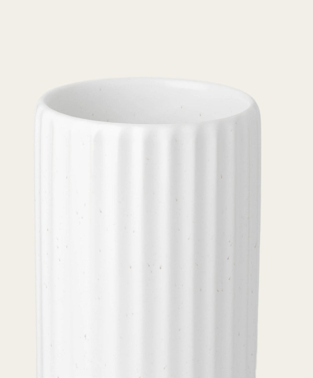 Vase by Fable Home, shown in Speckled White.