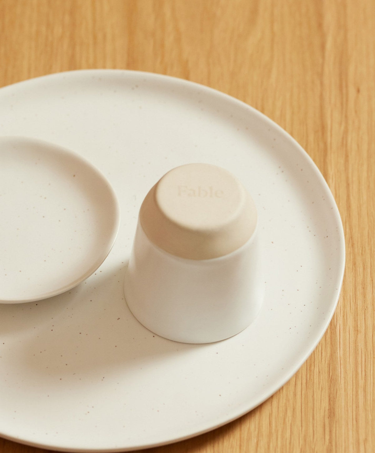 Espresso Cups by Fable Home, shown in Speckled White.