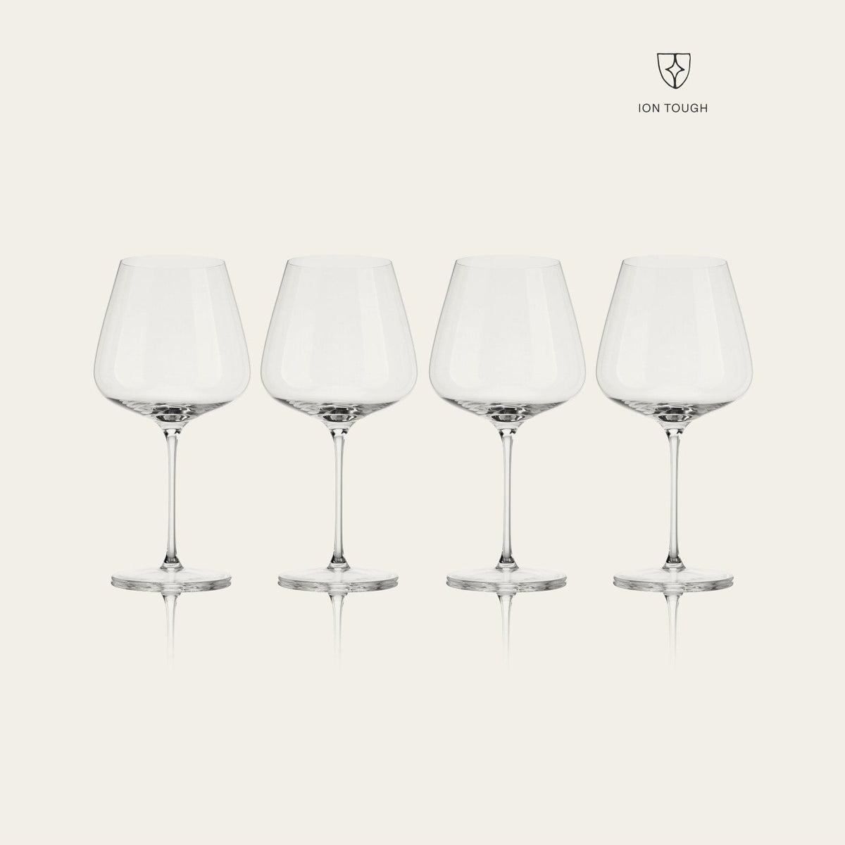 Pinot Noir Glasses by Fable Home, shown in Clear.