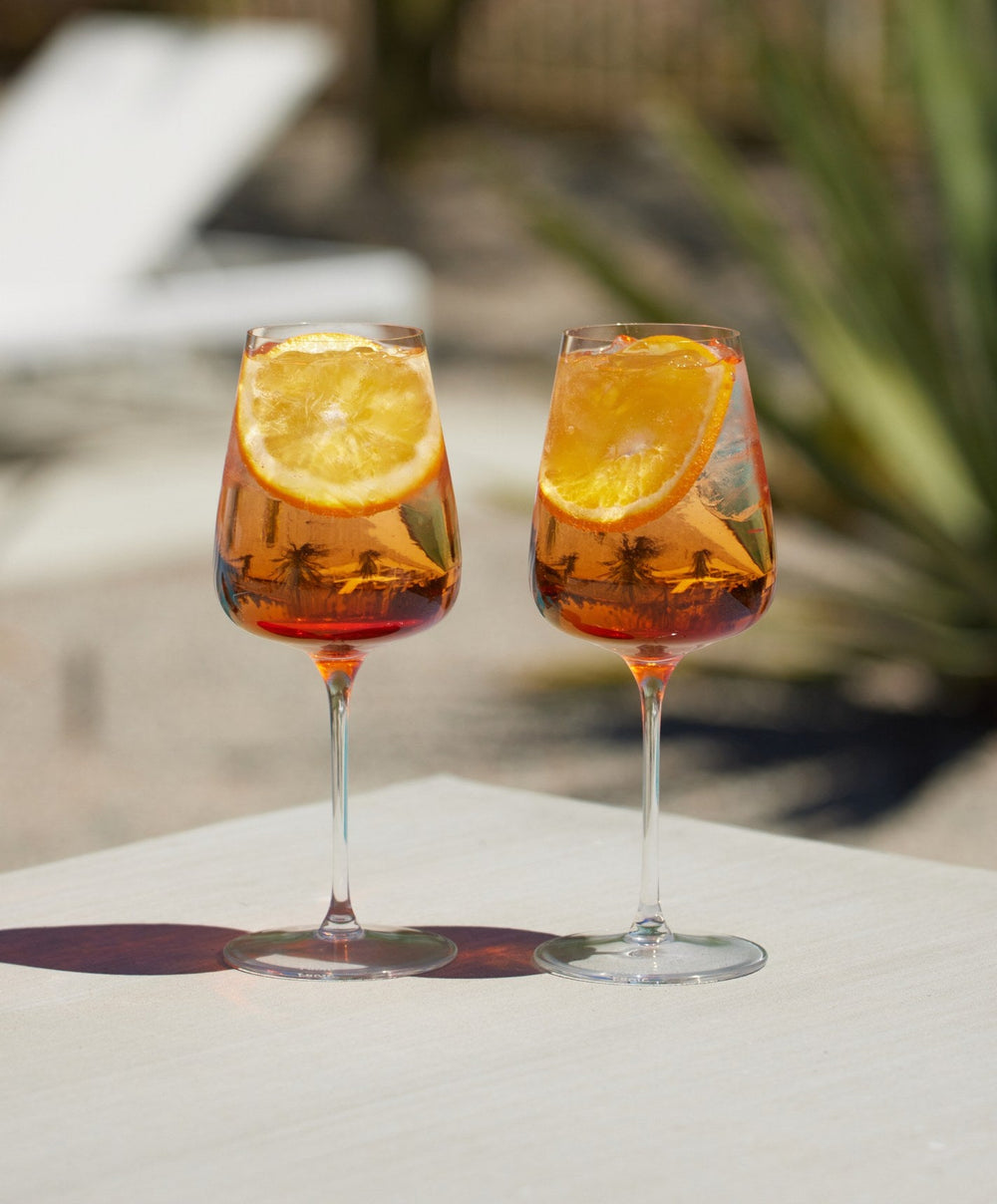 Wine Glasses by Fable Home, shown in Clear.