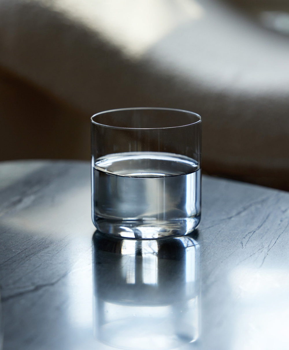 Glassware Set Pro by Fable Home, shown in Smoke Gray.