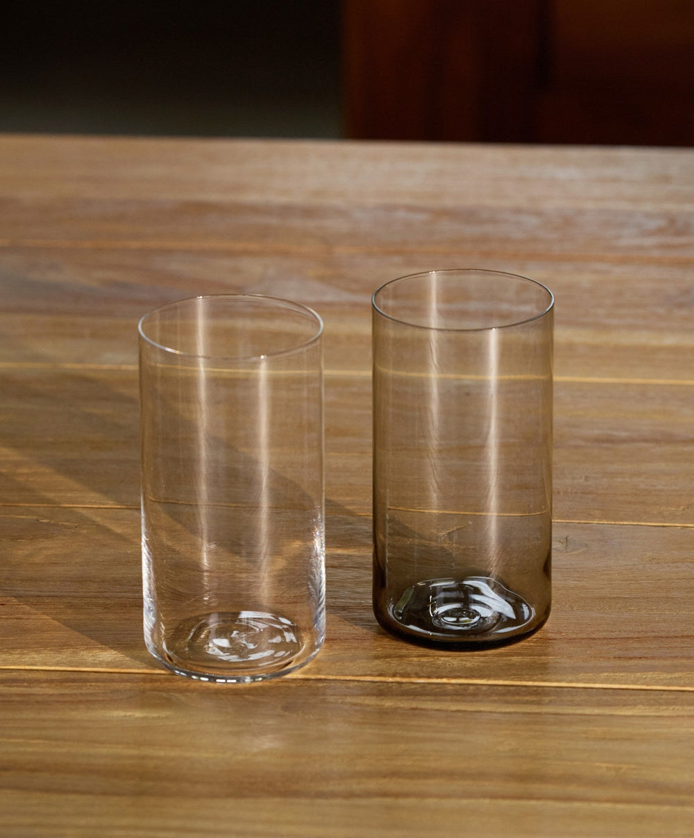 Glassware Set Pro by Fable Home, shown in Smoke Gray.