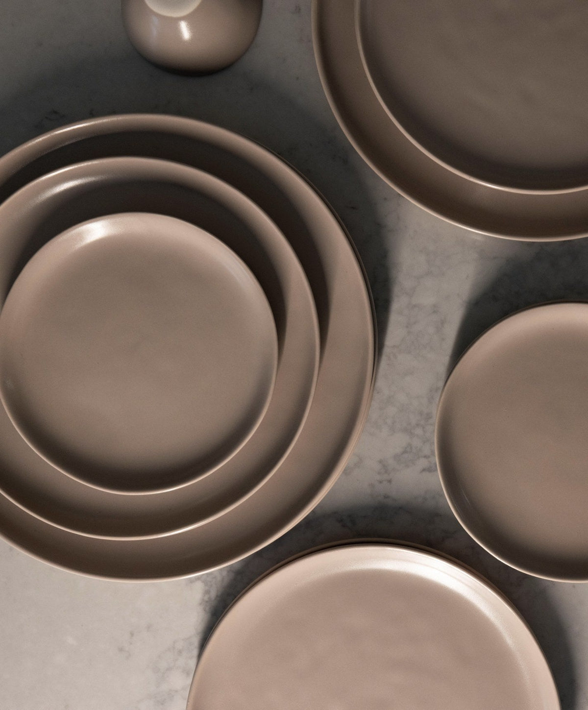 Salad Plates by Fable Home, shown in Desert Taupe.