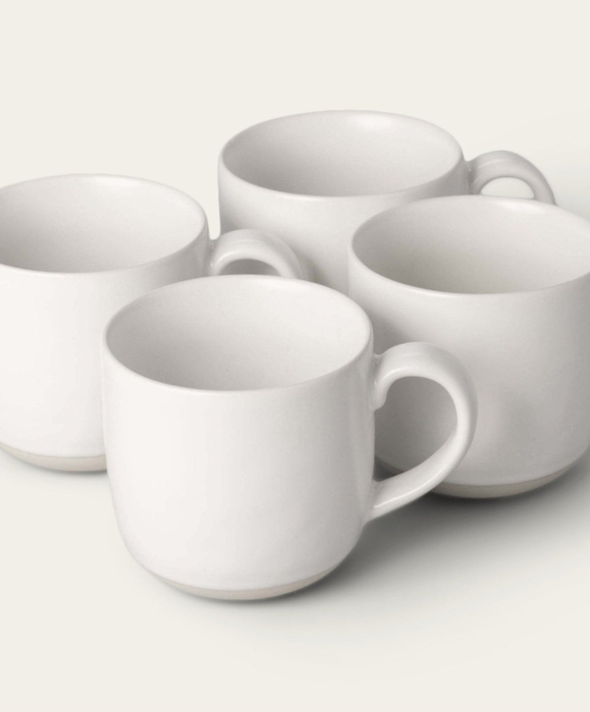 Mugs by Fable Home, shown in Pearl White.