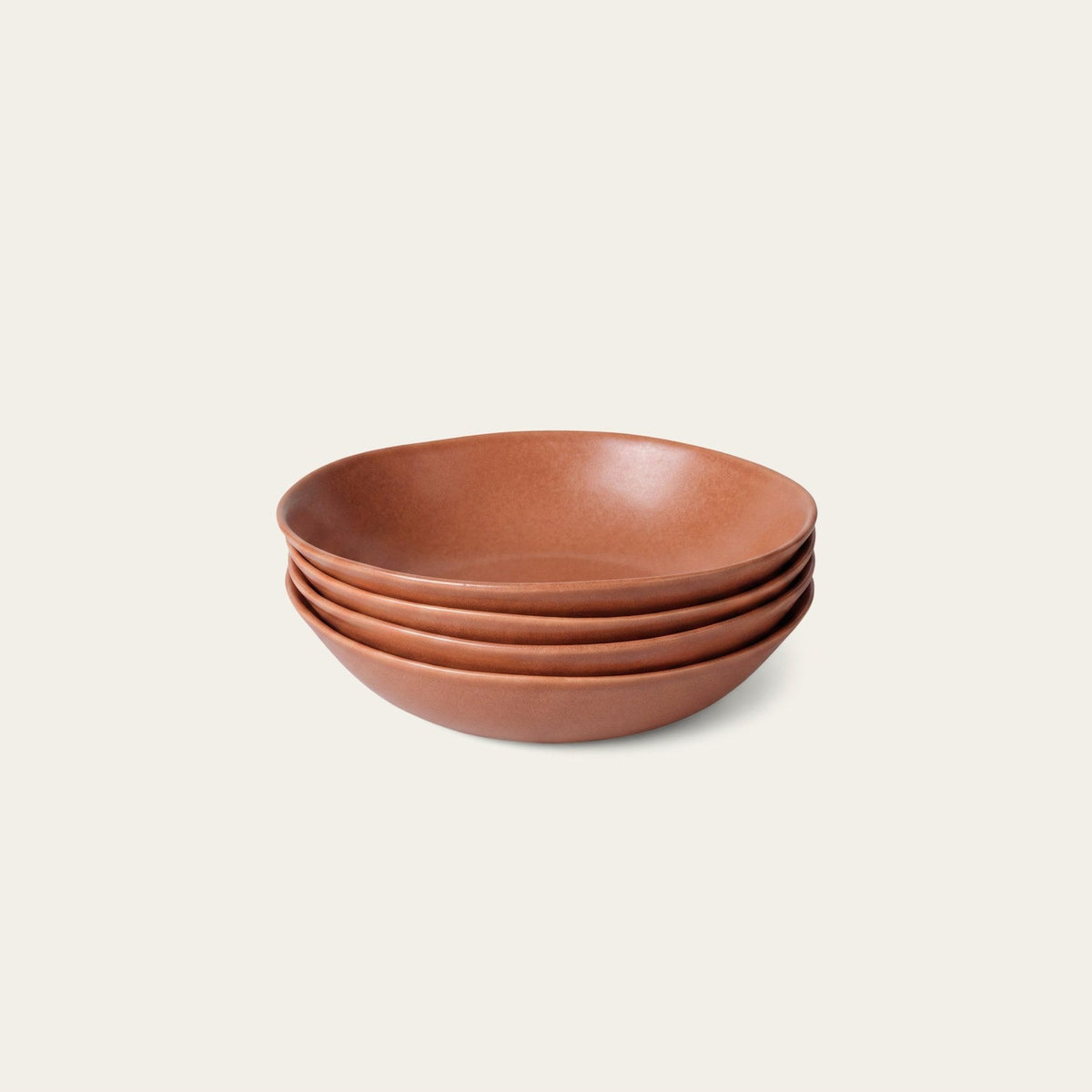 Pasta Bowls by Fable Home, shown in Canyon Clay.