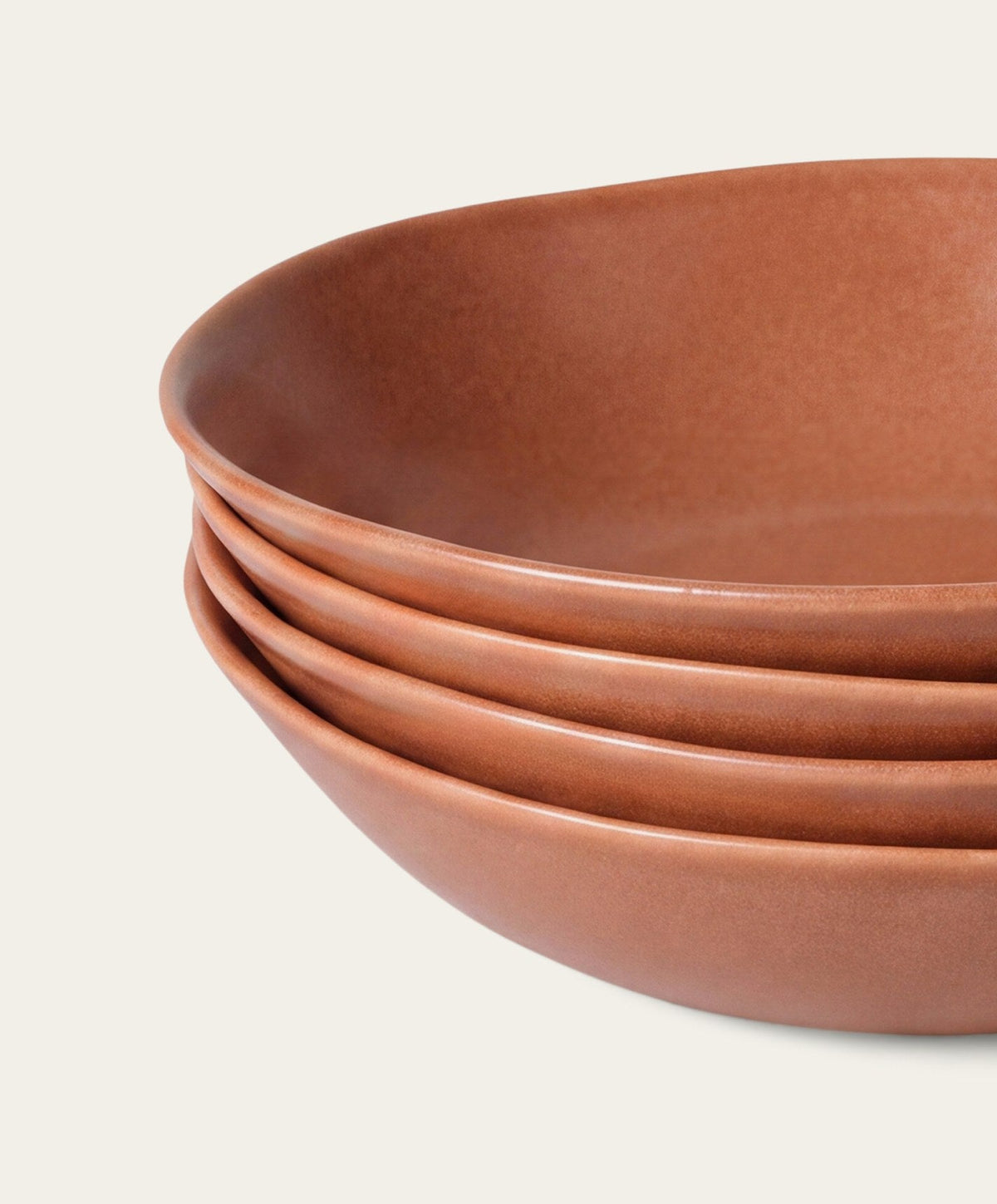 Pasta Bowls by Fable Home, shown in Canyon Clay.