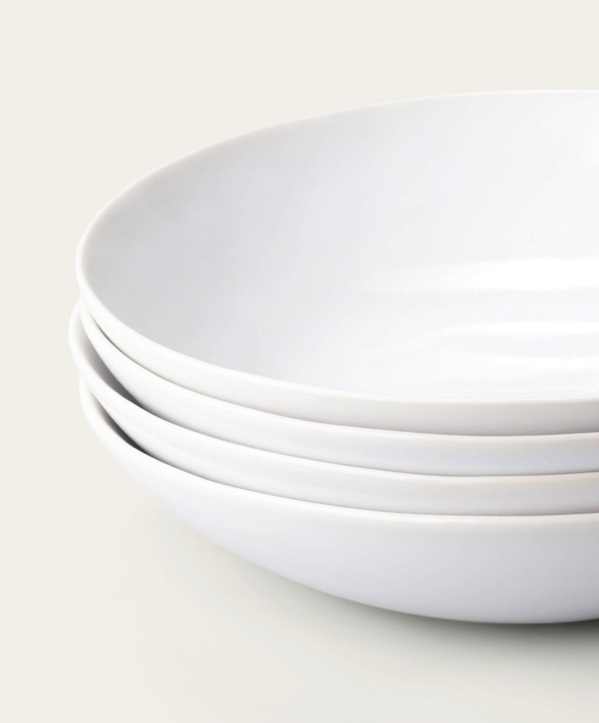 Pasta Bowls by Fable Home, shown in Pearl White.