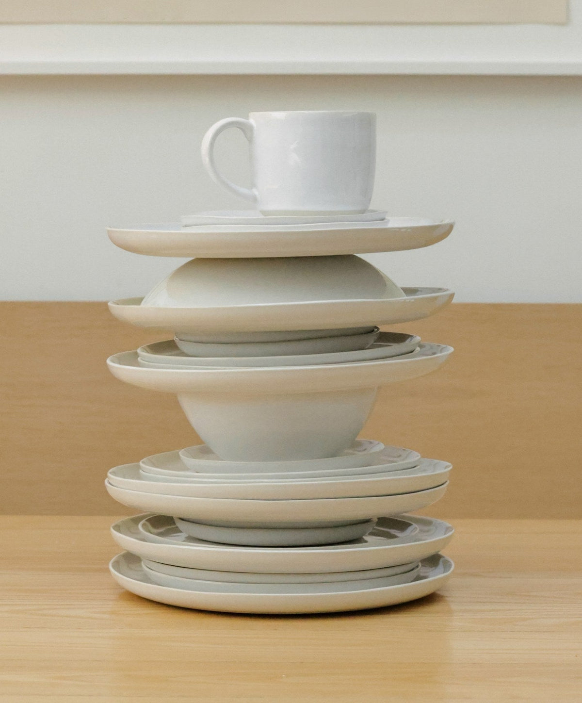 Pasta Bowls by Fable Home, shown in Pearl White.