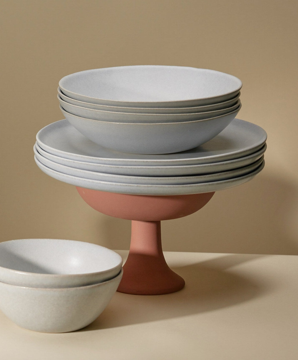 Pasta Bowls by Fable Home, shown in Stone Blue.