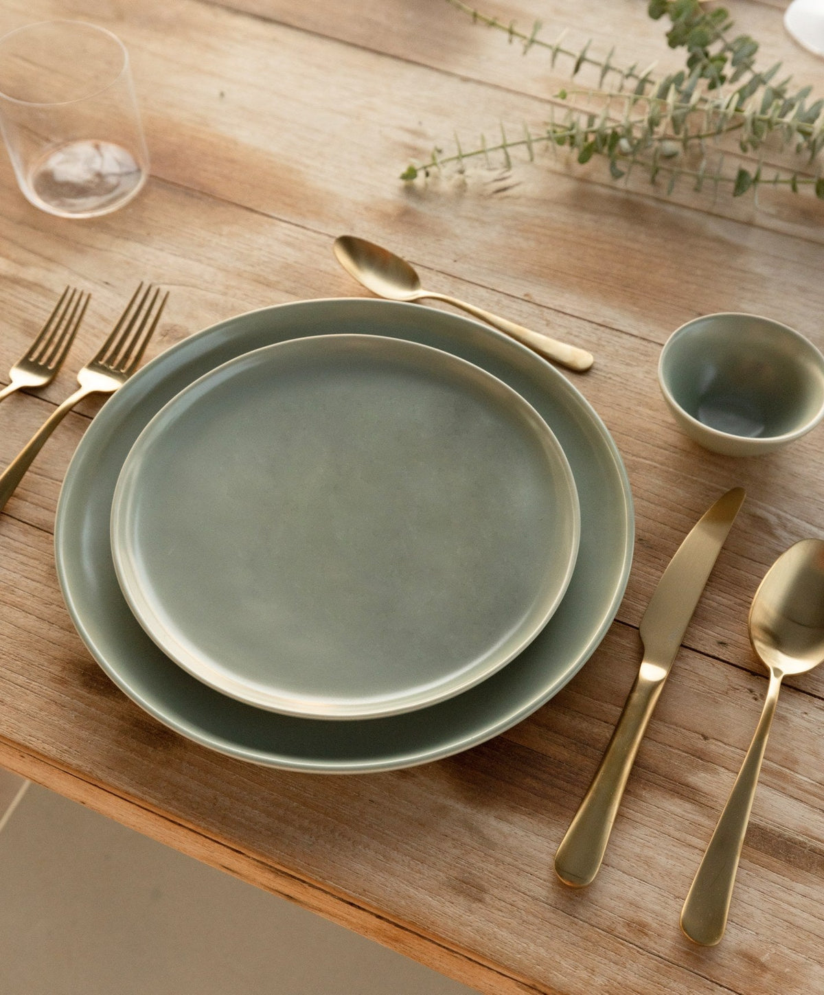 Salad Plates by Fable Home, shown in Beachgrass Green.