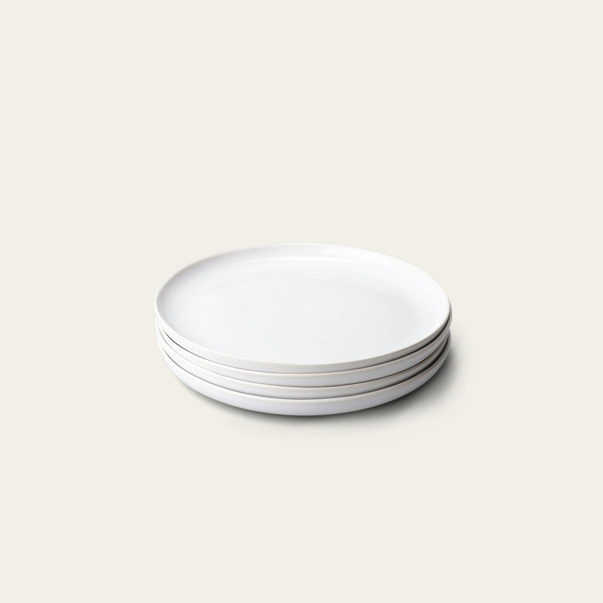 Dinner Plates by Fable Home, shown in Pearl White.