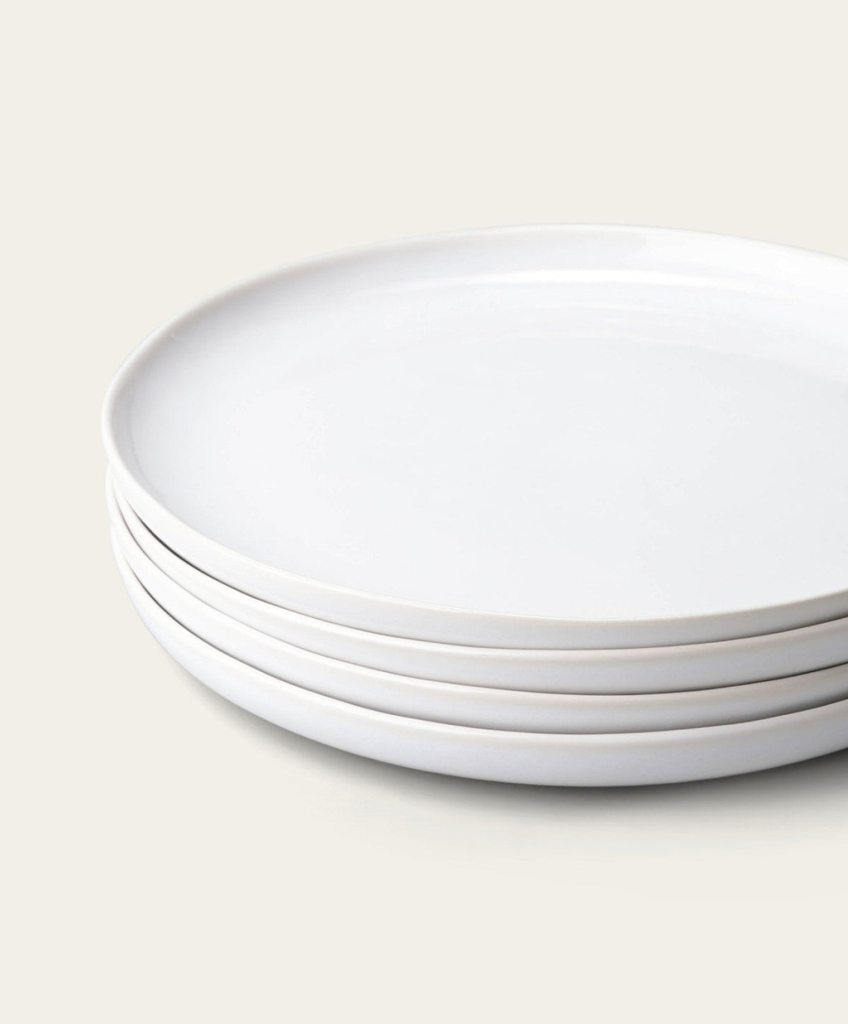Dinner Plates by Fable Home, shown in Pearl White.