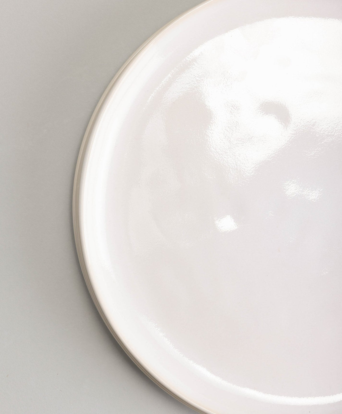 Dinner Plates by Fable Home, shown in Pearl White.