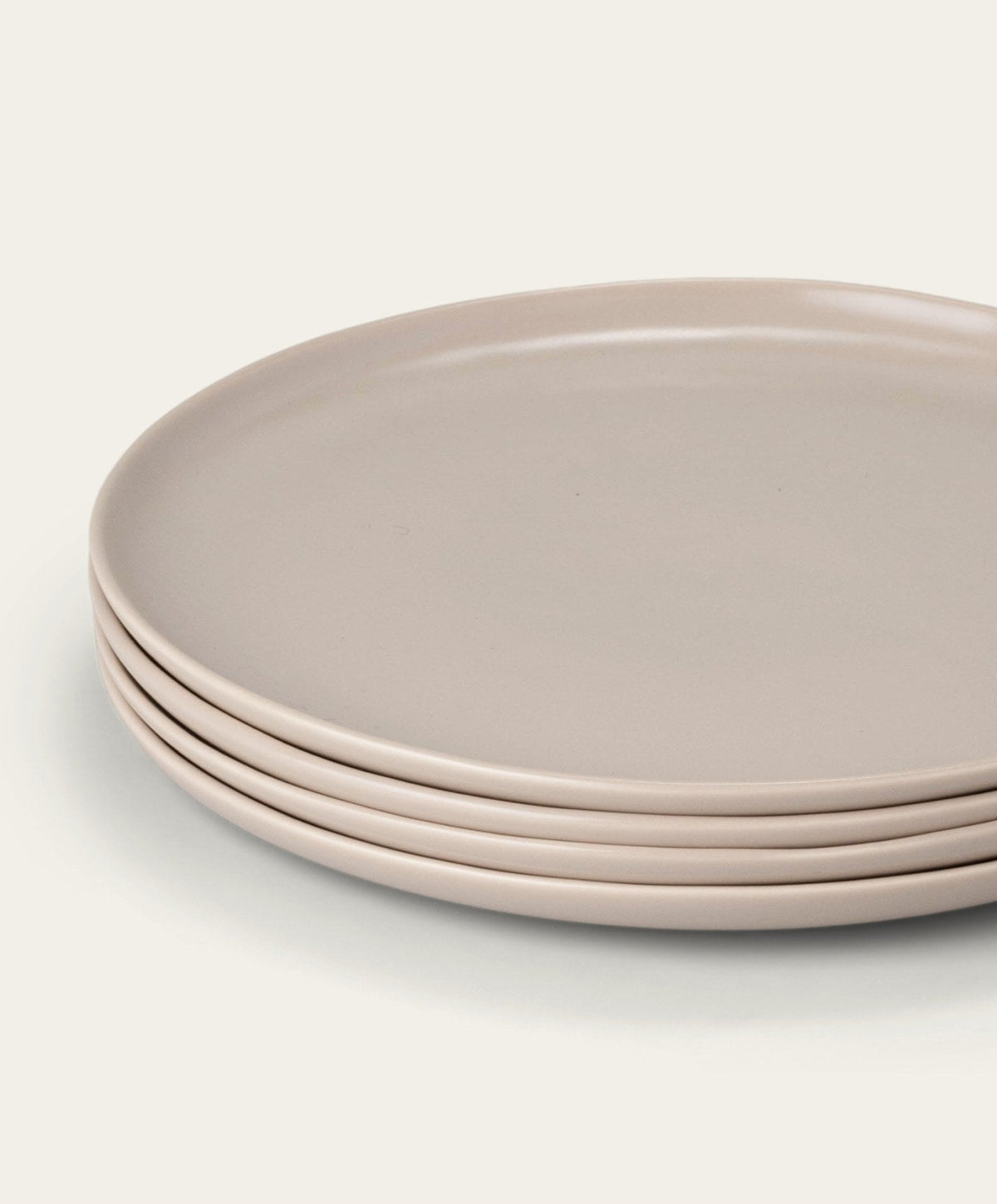 Dinner Plates by Fable Home, shown in Desert Taupe.