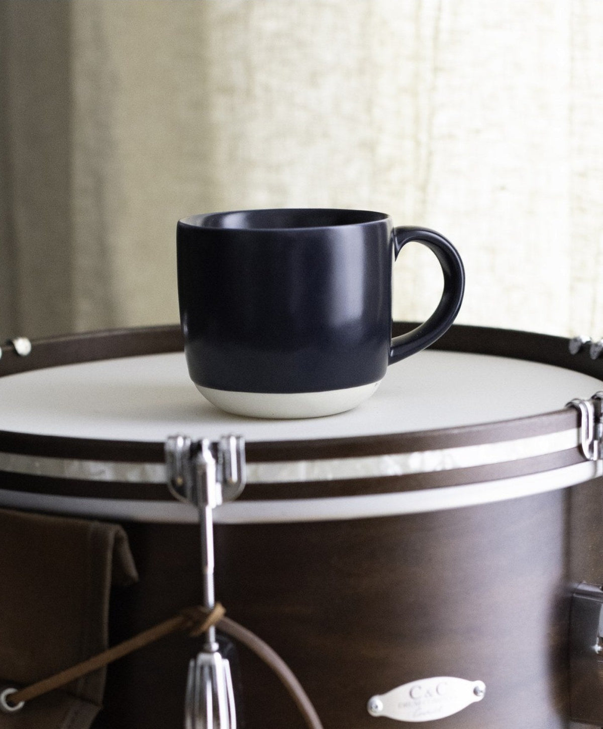 Mugs by Fable Home, shown in Midnight Blue.