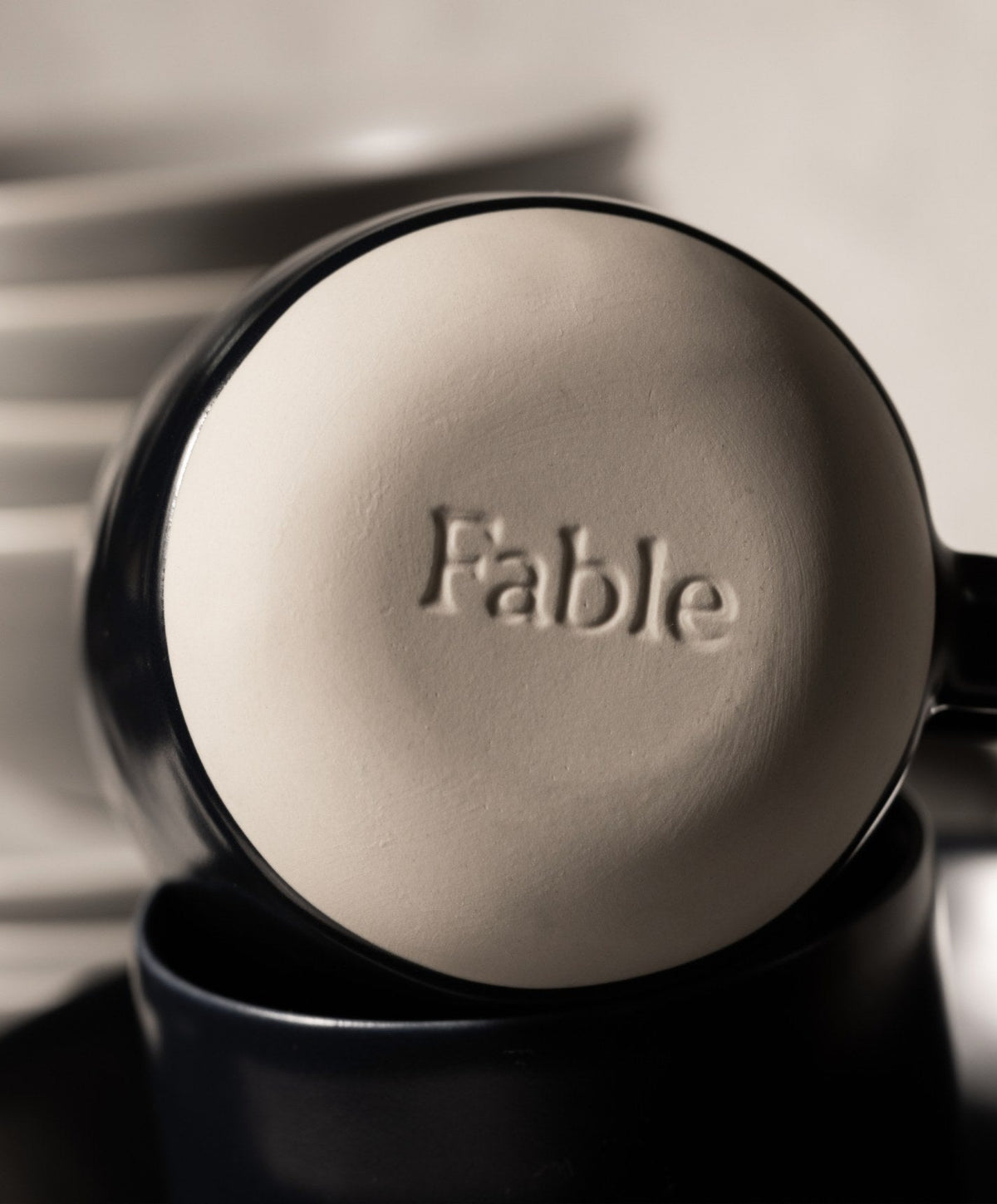 Mugs by Fable Home, shown in Midnight Blue.