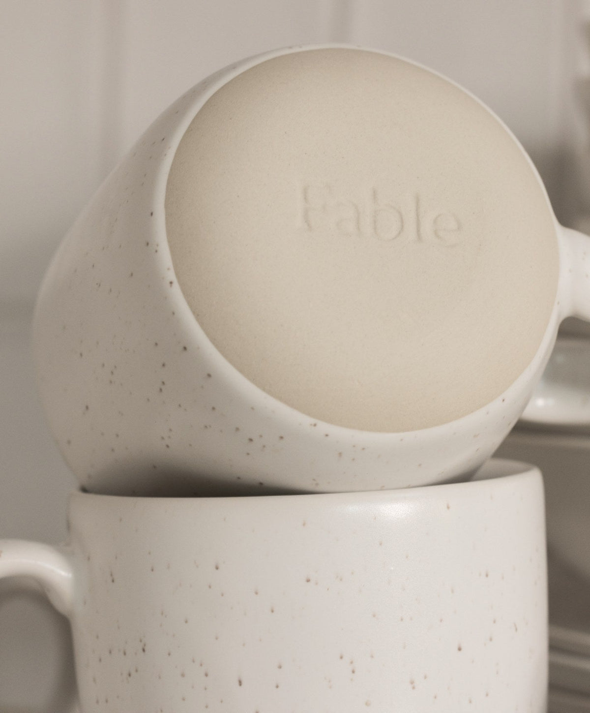 Mugs by Fable Home, shown in Blush Pink.