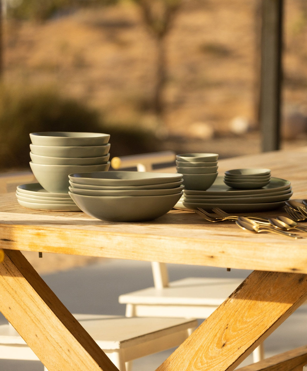 Pasta Bowls by Fable Home, shown in Beachgrass Green.