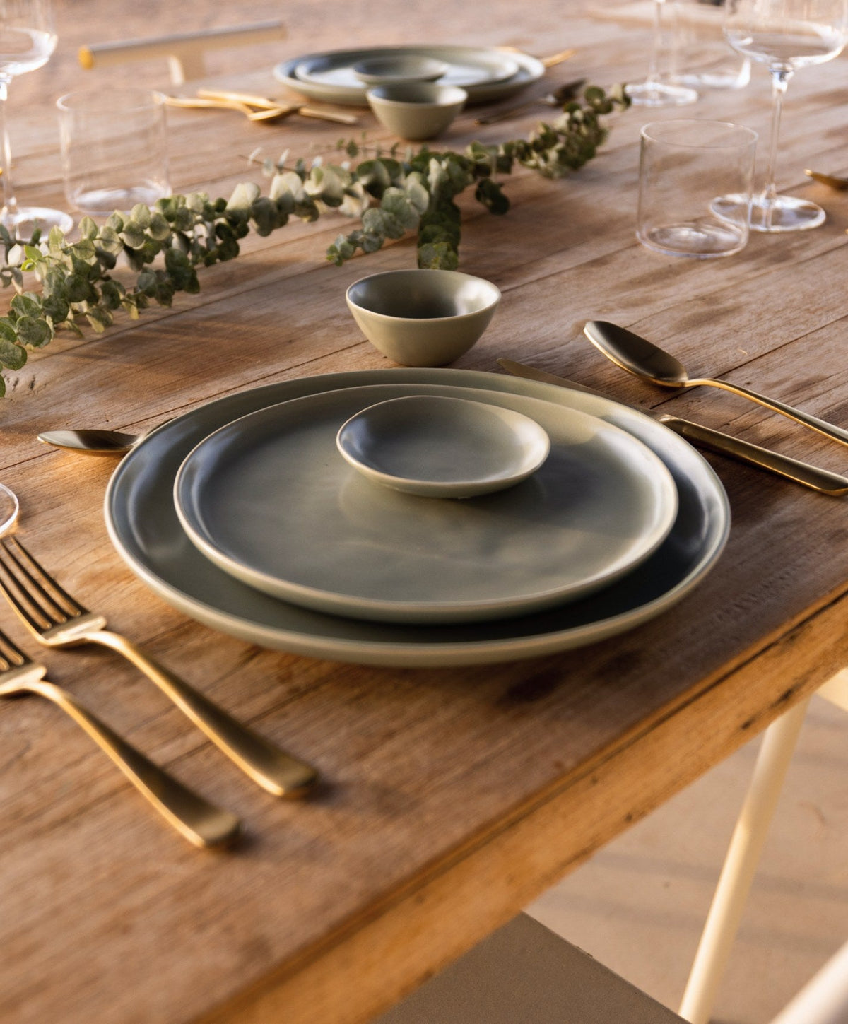 Dinner Plates by Fable Home, shown in Beachgrass Green.