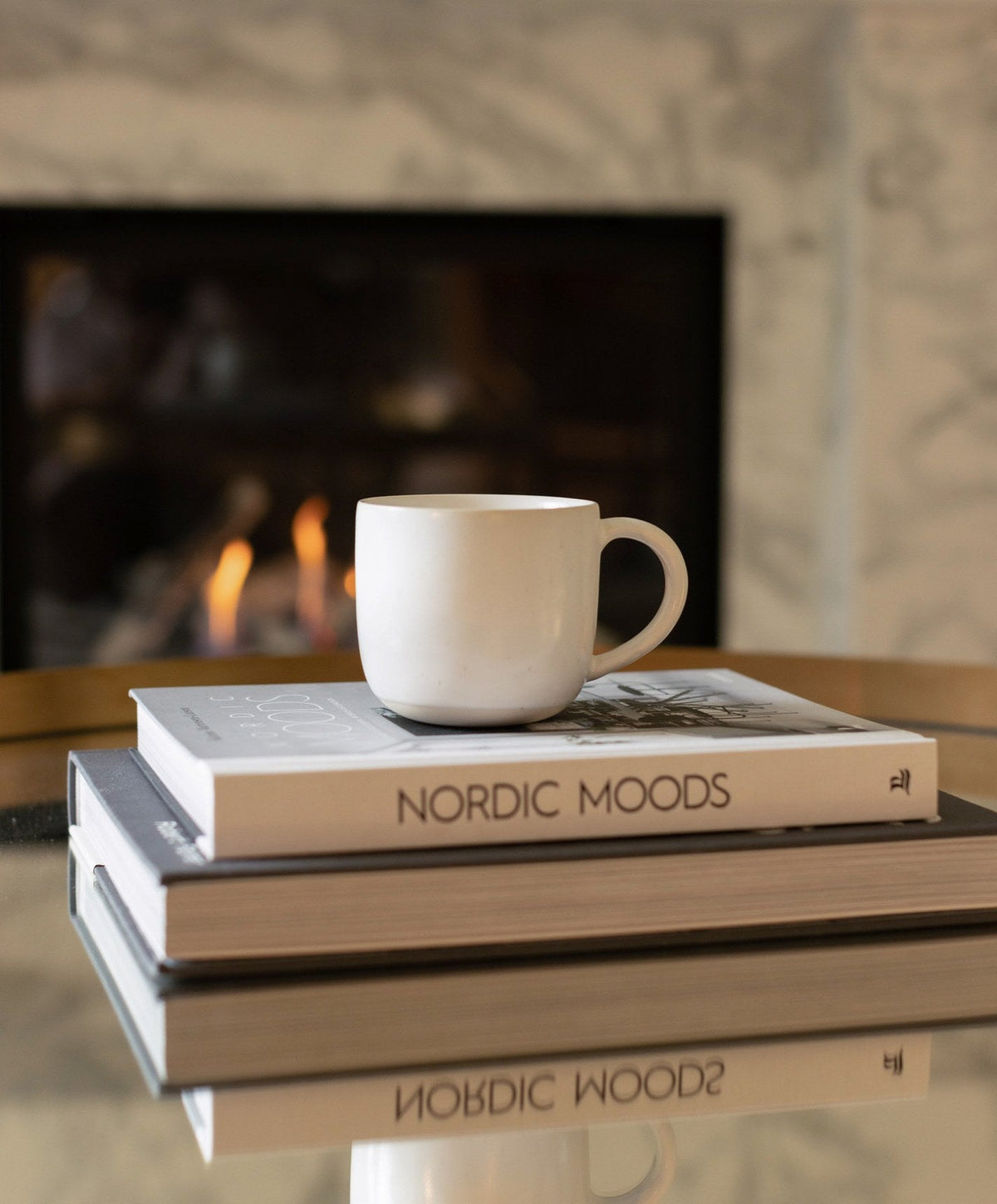 Mugs by Fable Home, shown in Speckled White.