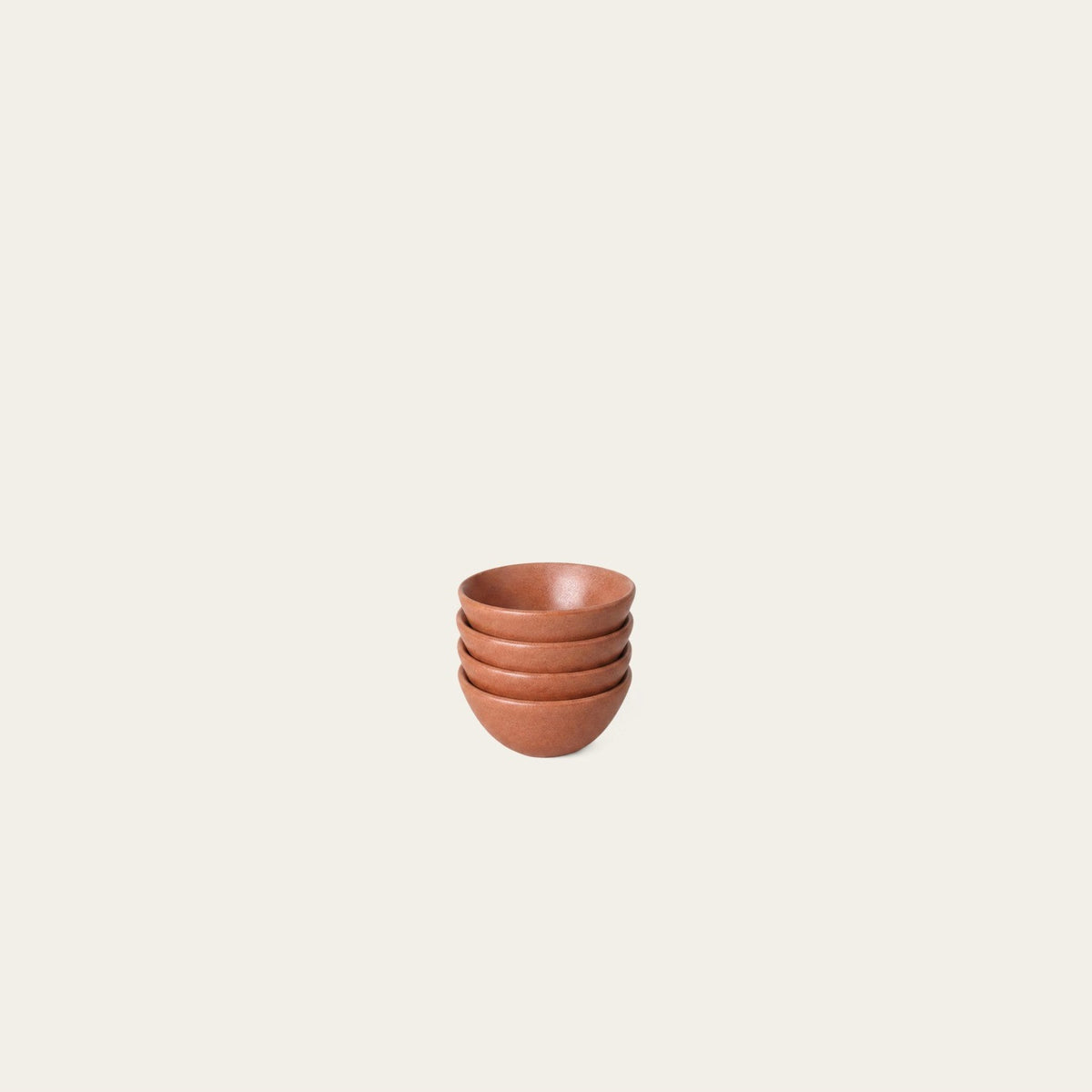 Little Bowls by Fable Home, shown in Canyon Clay.