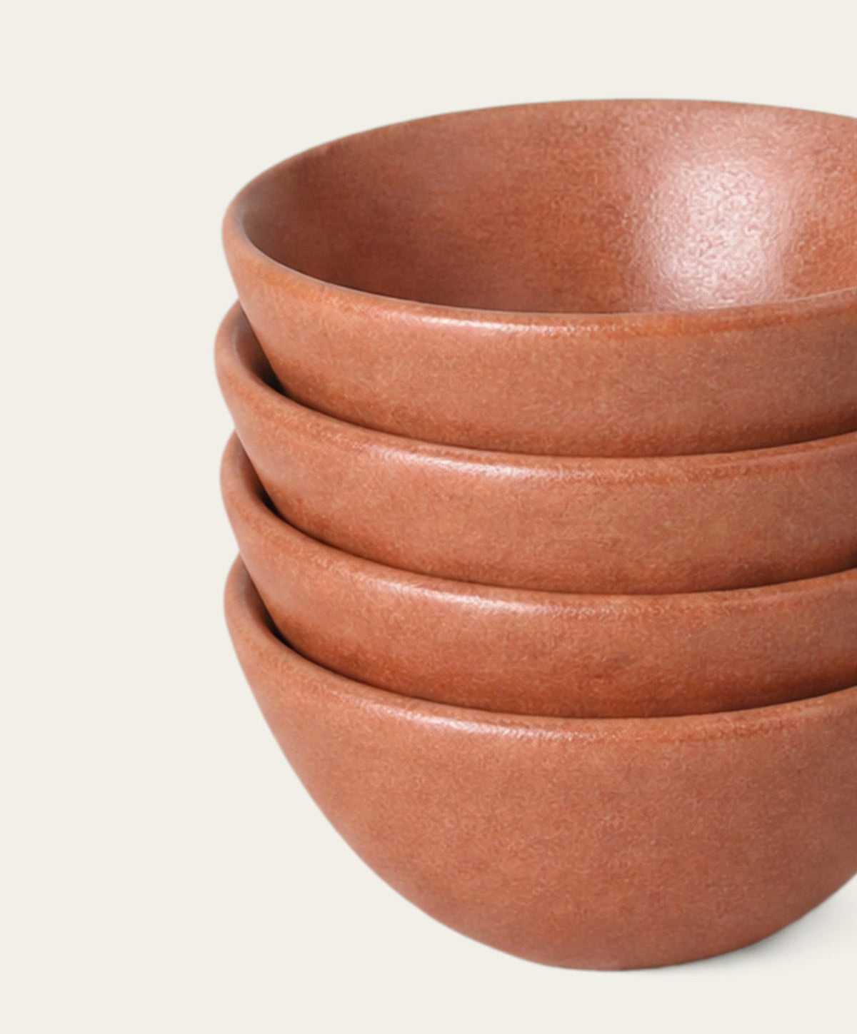 Little Bowls by Fable Home, shown in Canyon Clay.