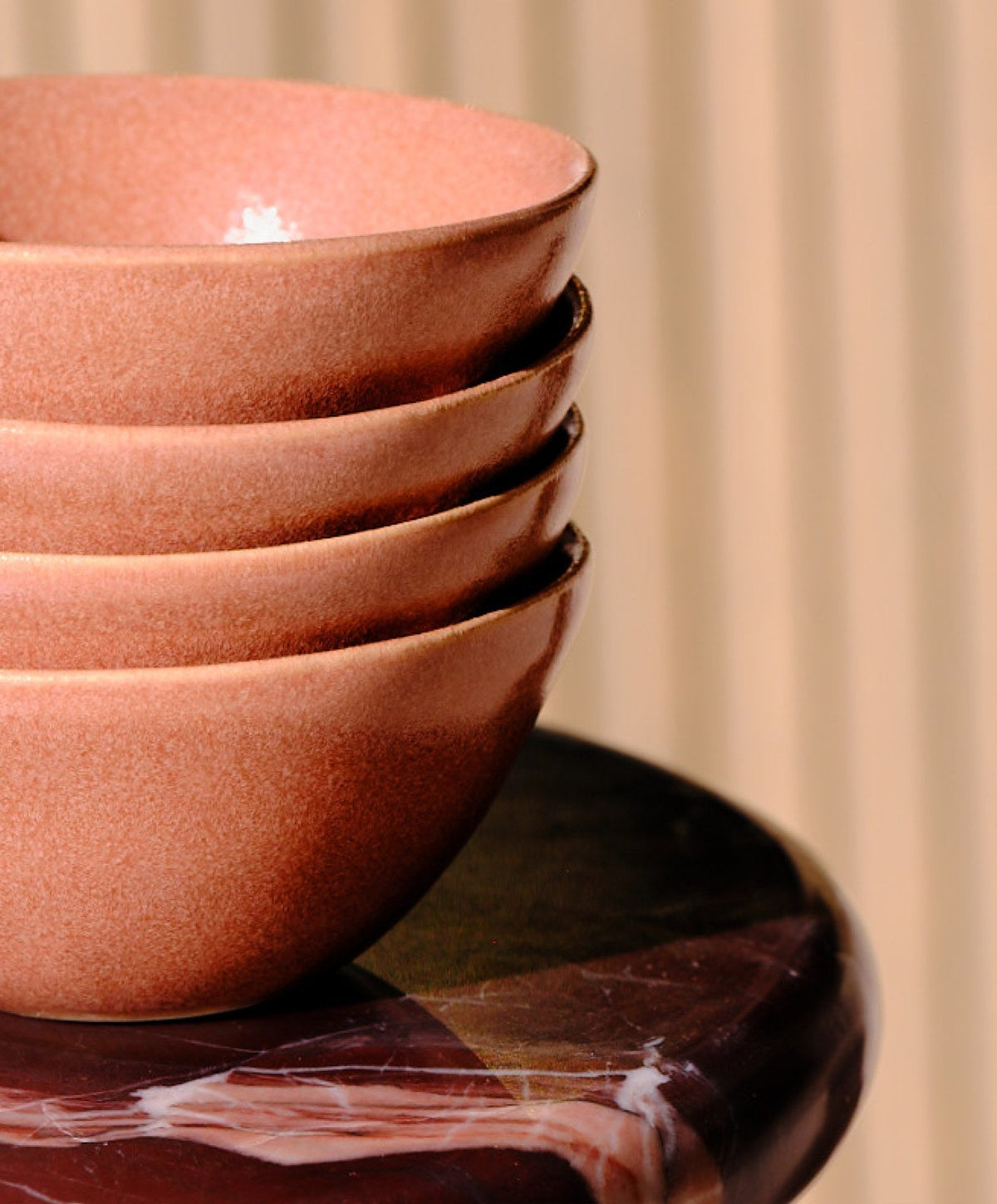 Little Bowls by Fable Home, shown in Canyon Clay.