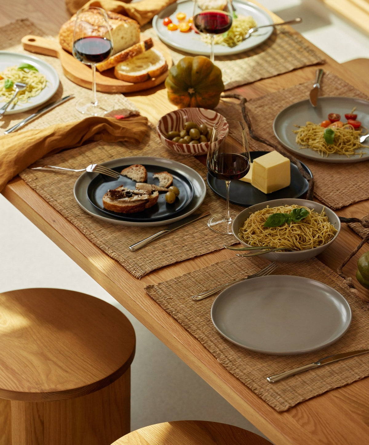 Dinner Plates by Fable Home, shown in Dove Gray.