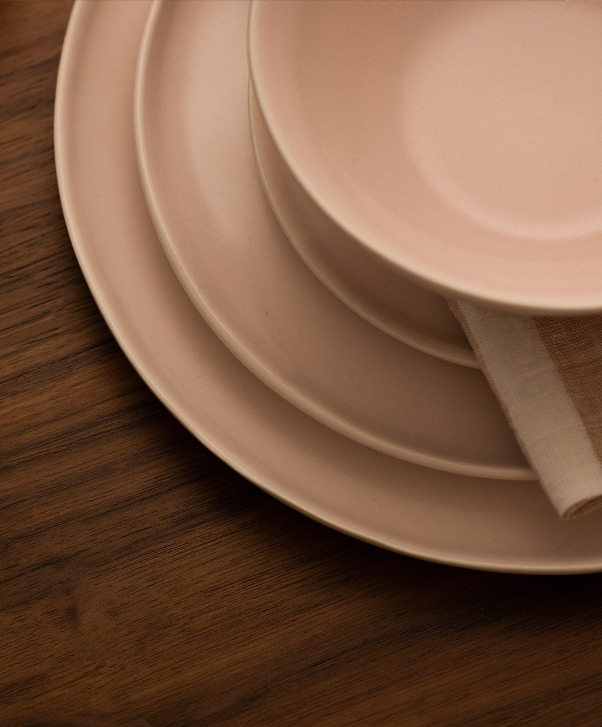 Dinner Plates by Fable Home, shown in Blush Pink.