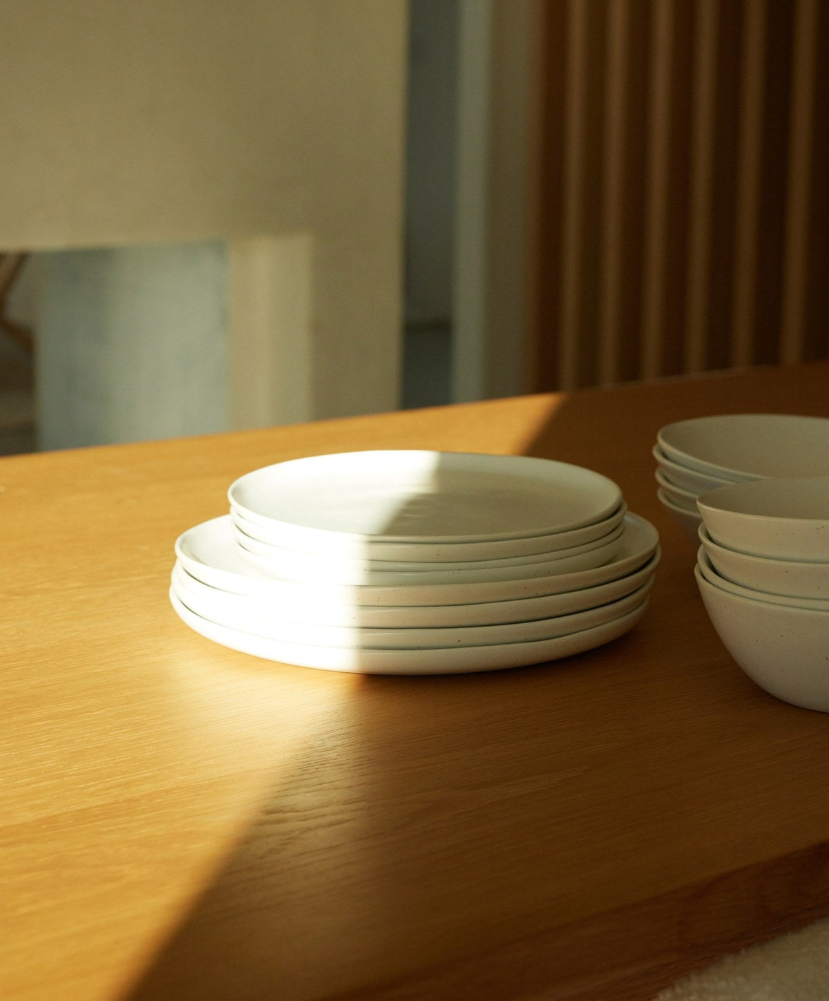 Dinner Plates by Fable Home, shown in Speckled White.