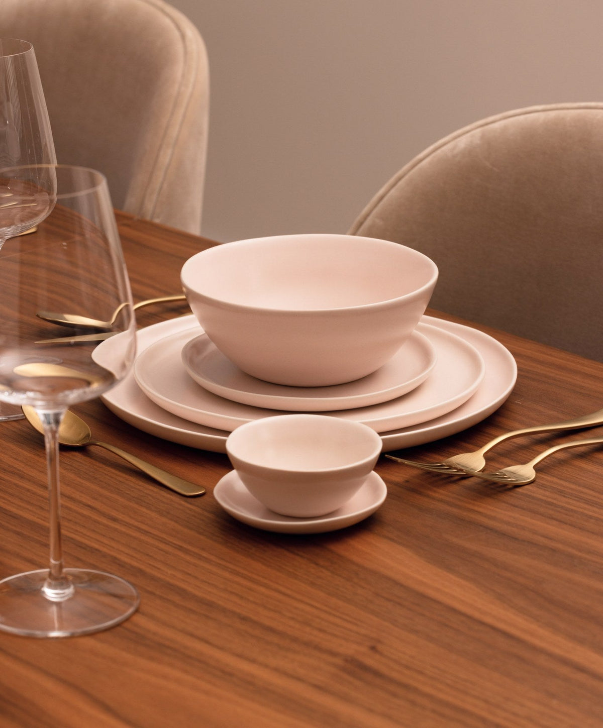 Little Bowls by Fable Home, shown in Blush Pink.