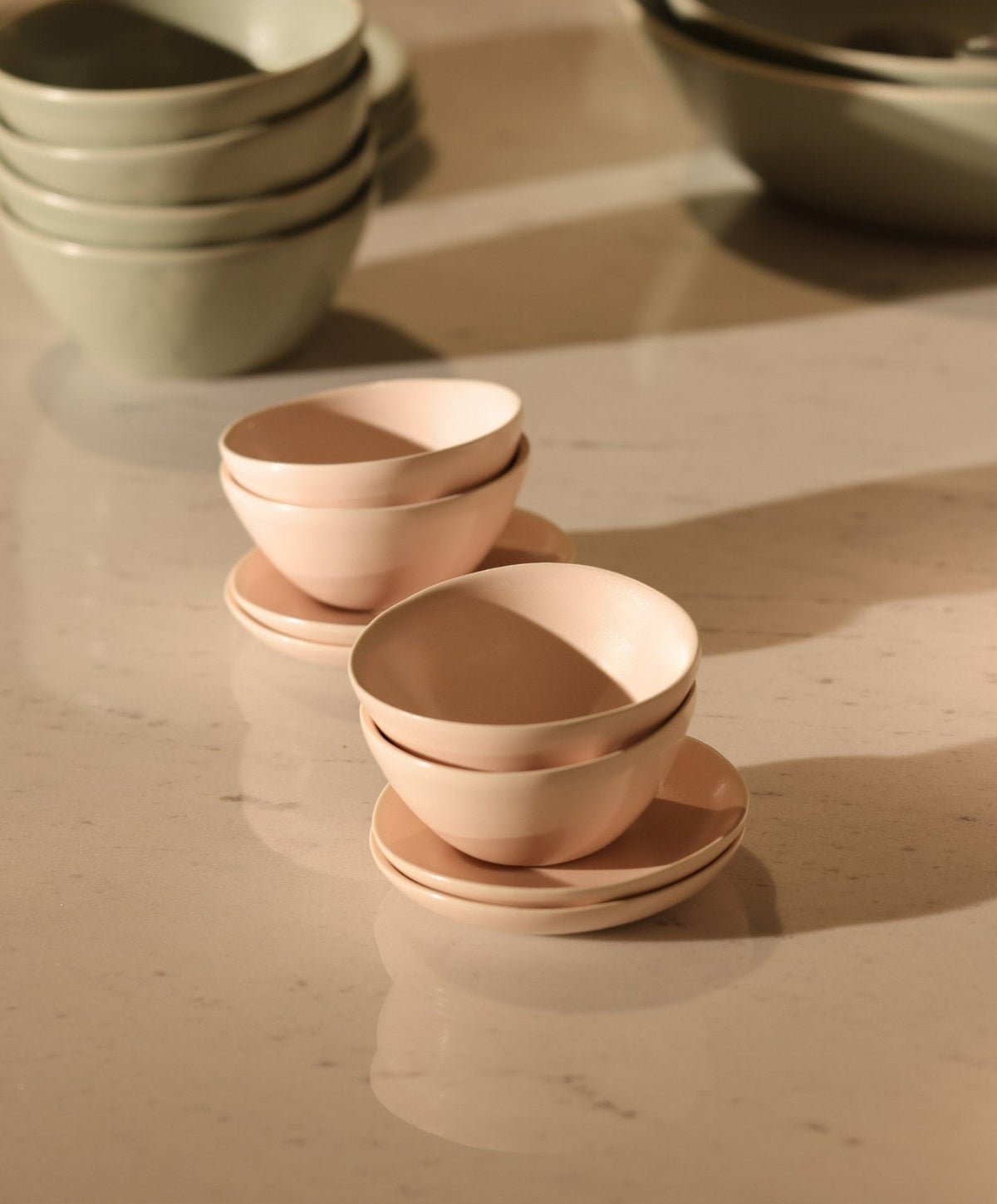 Little Bowls by Fable Home, shown in Blush Pink.